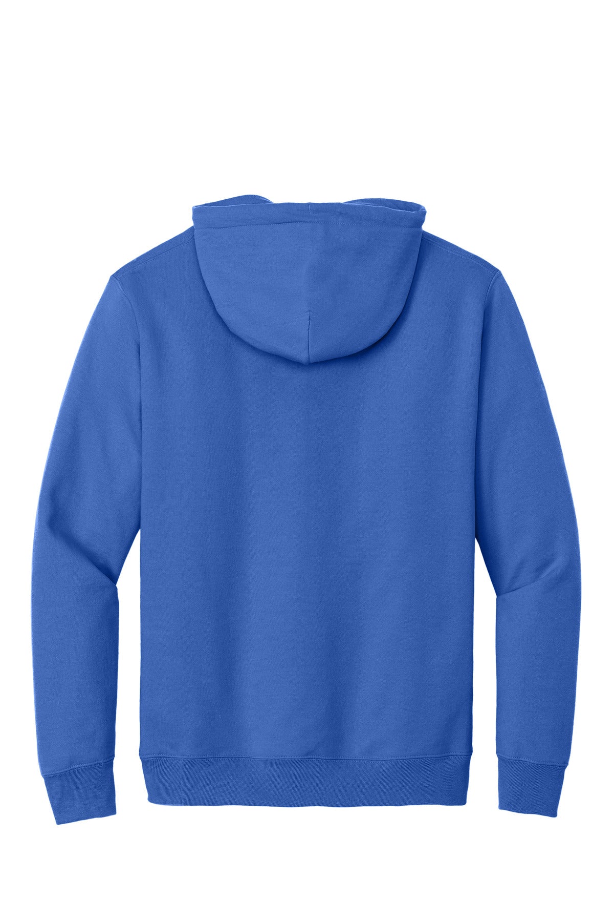 Rear View of Royal Port & Co Essential Fleece Pullover Hooded Sweatshirt. PC90H