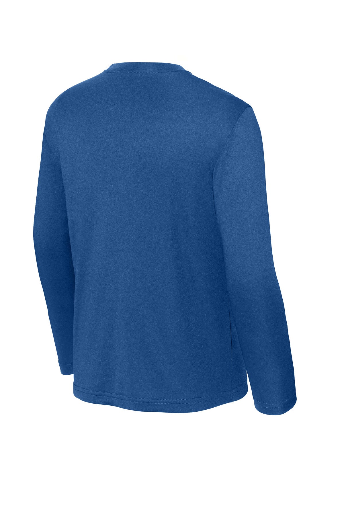 Rear View of Royal Sport-Tek Youth Long Sleeve PosiCharge Competitor Tee. YST350LS