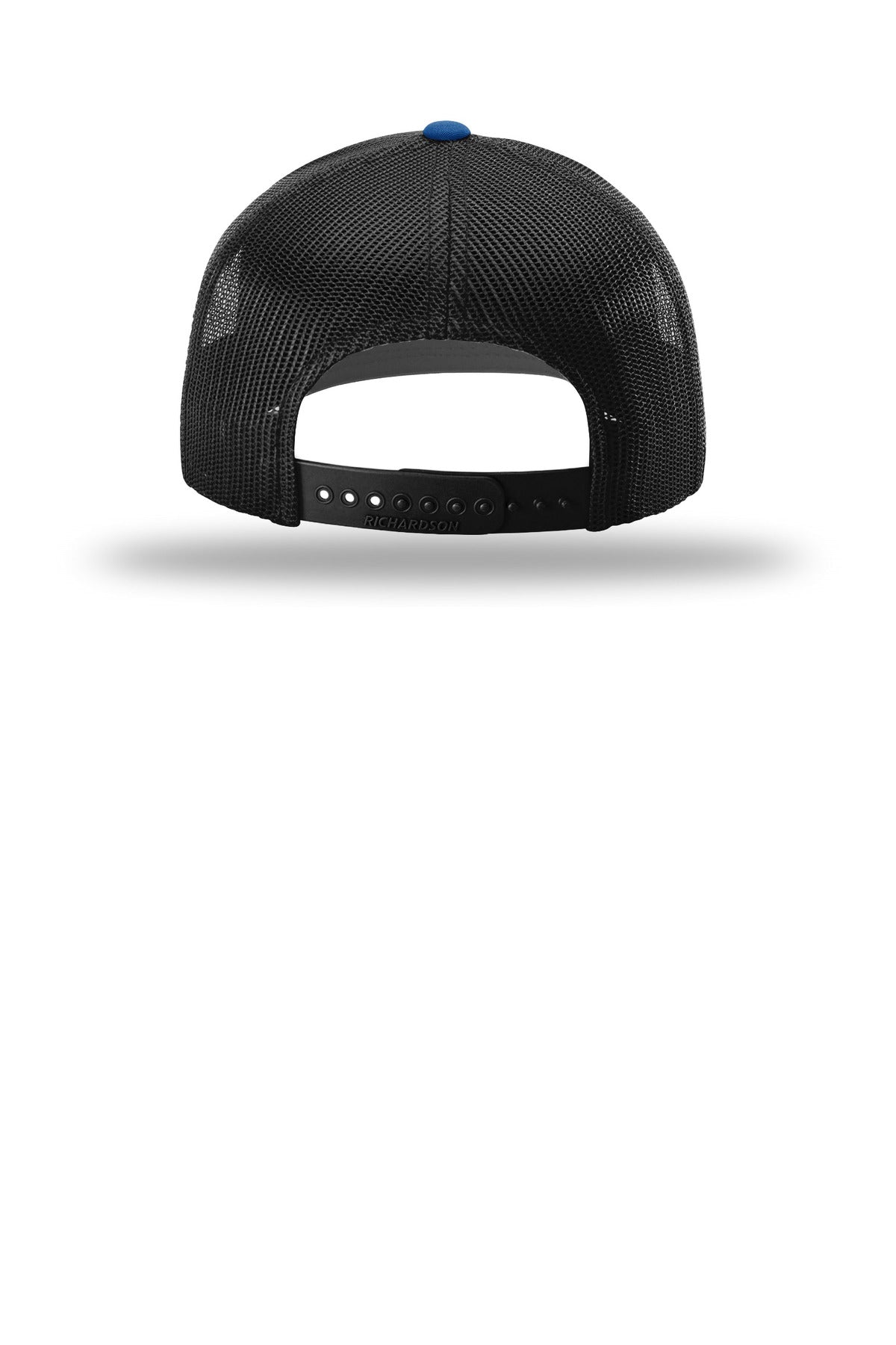 Rear View of Royal/Blk Richardson Trucker Cap 112