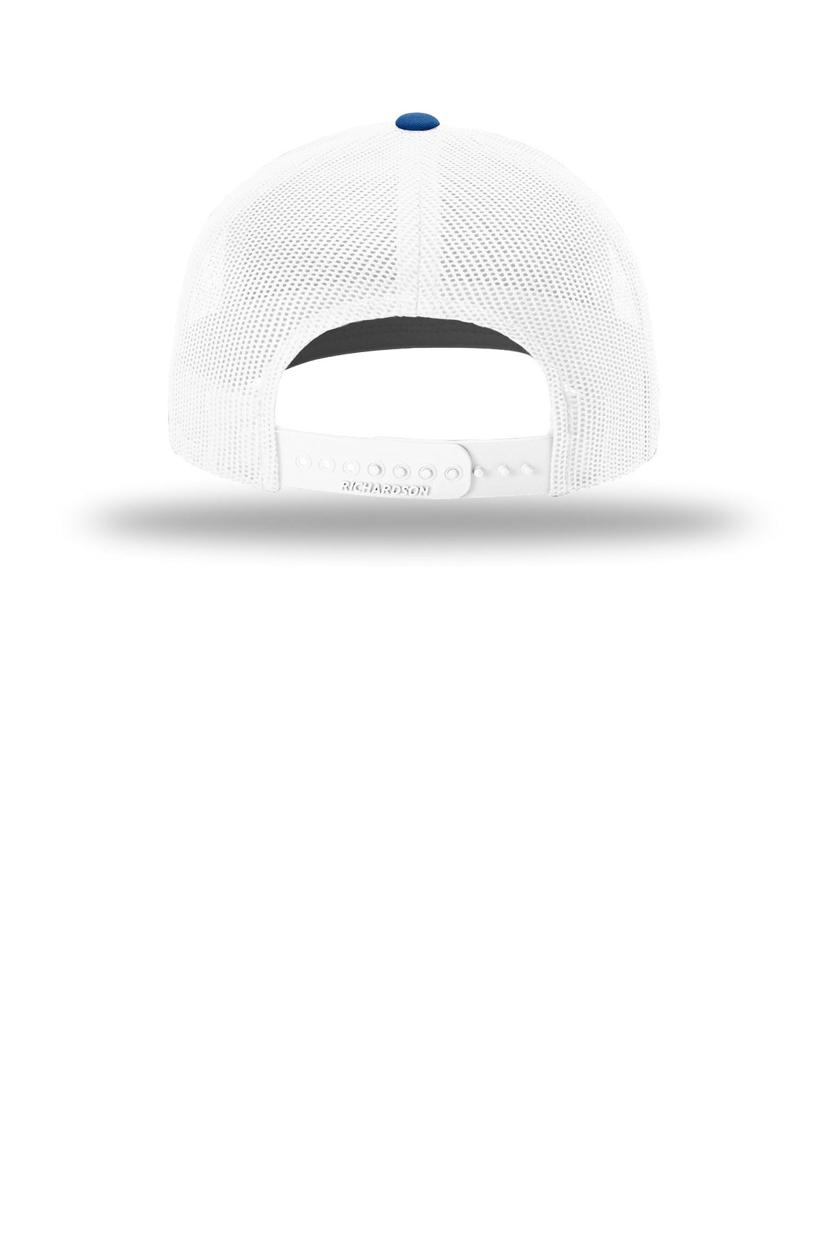 Rear View of Royal/Wht Richardson Trucker Cap 112