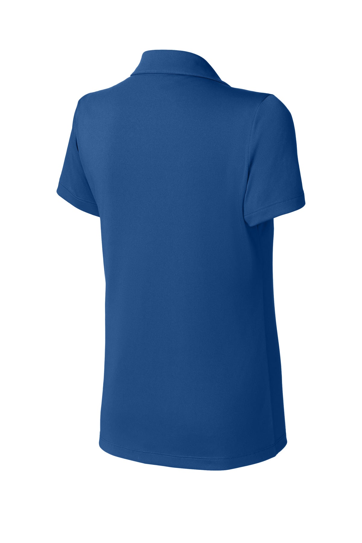 Rear View of Royal/Wht Sport-Tek Women's Competitor United Polo LST104