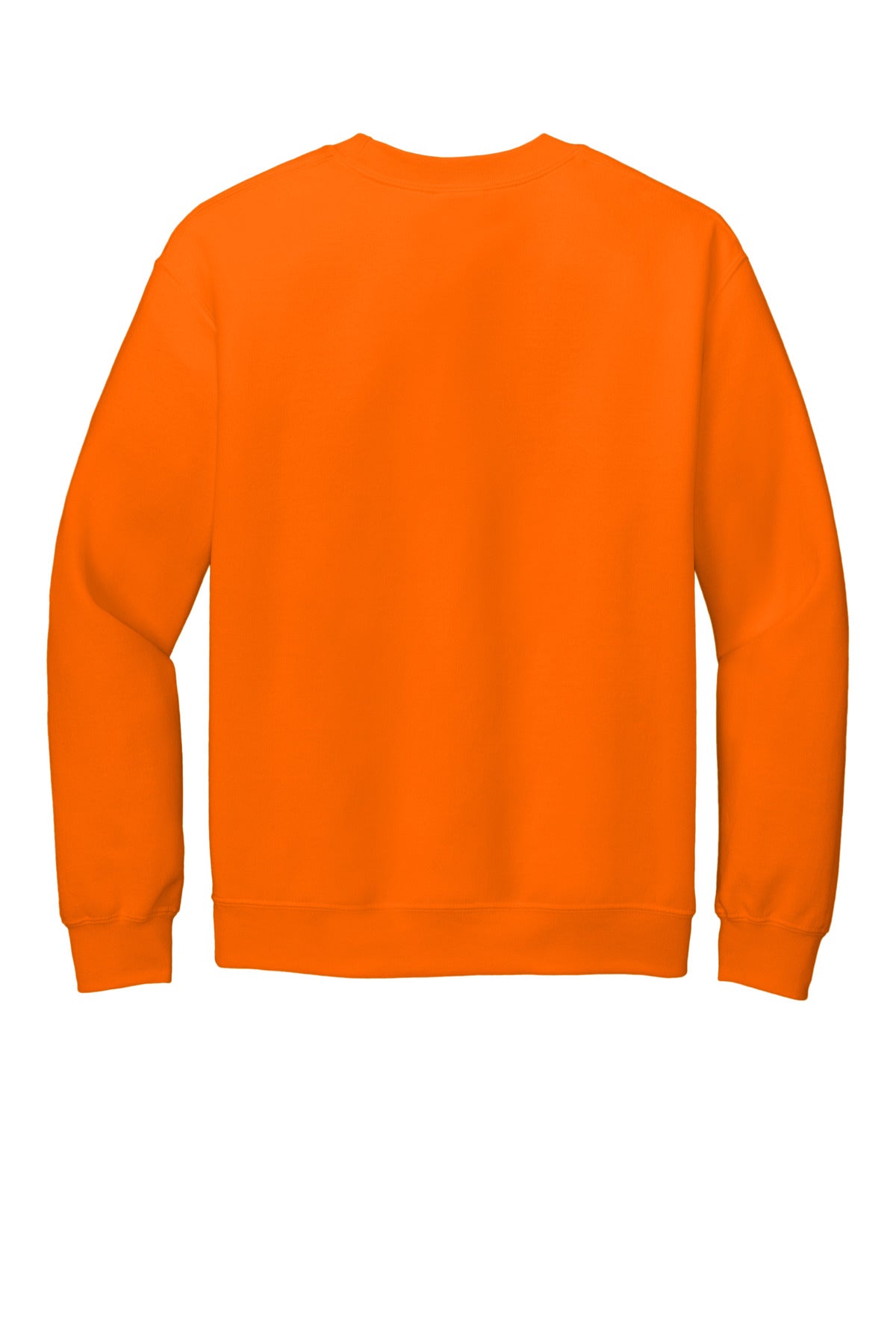 Rear View of S Orange Gildan Heavy Blend Crewneck Sweatshirt. 18000
