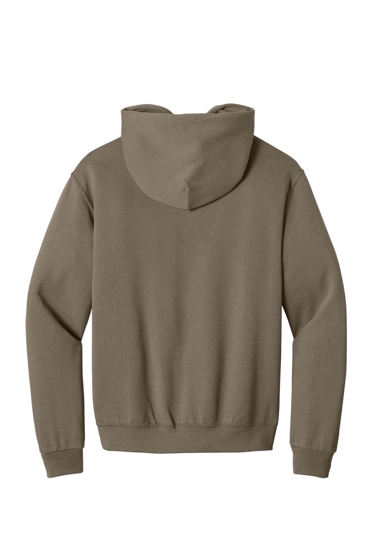 Rear View of Safari Jerzees NuBlend Pullover Hooded Sweatshirt. 996M