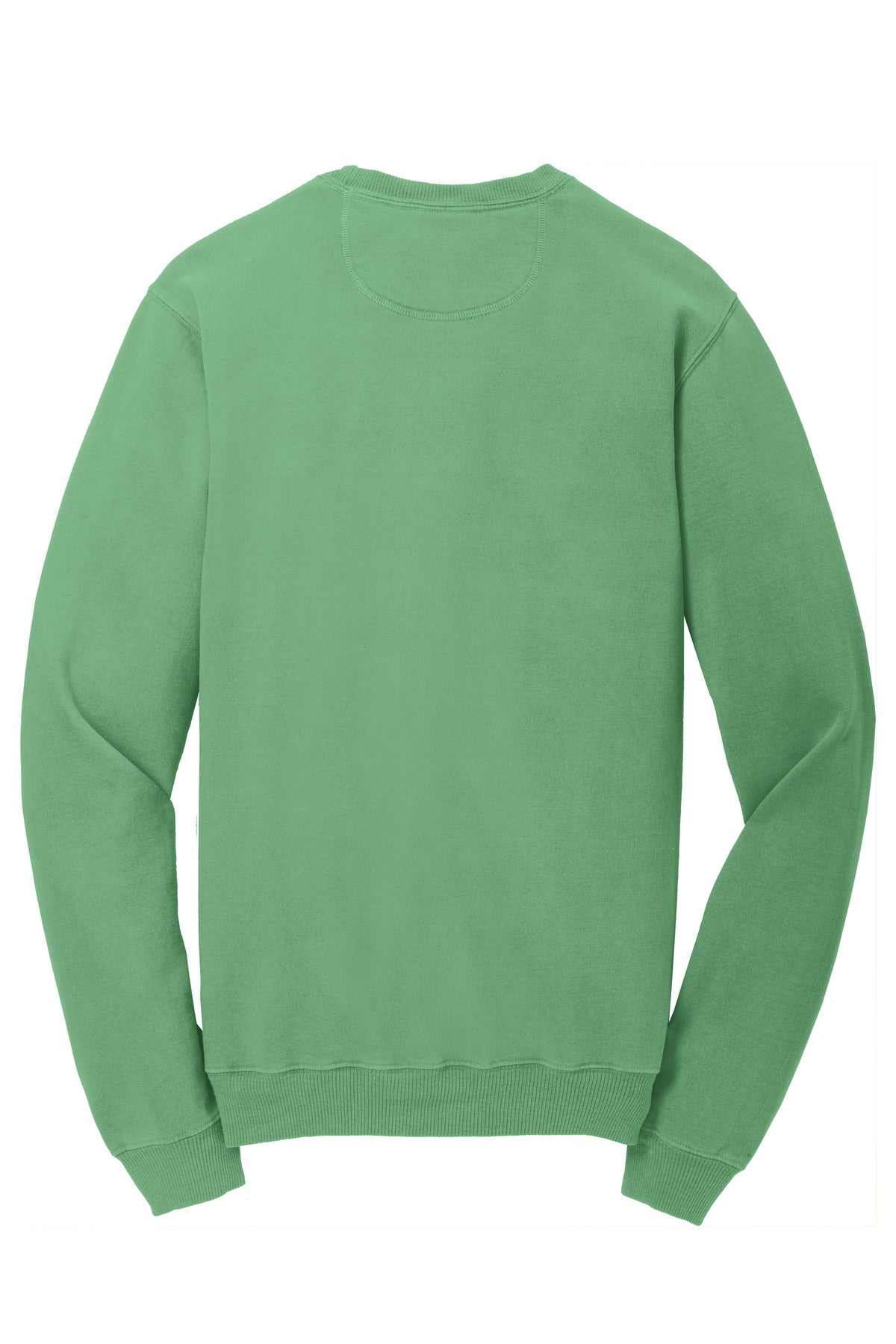 Rear View of Safari Port & Co Beach Wash Garment-Dyed Crewneck Sweatshirt PC098