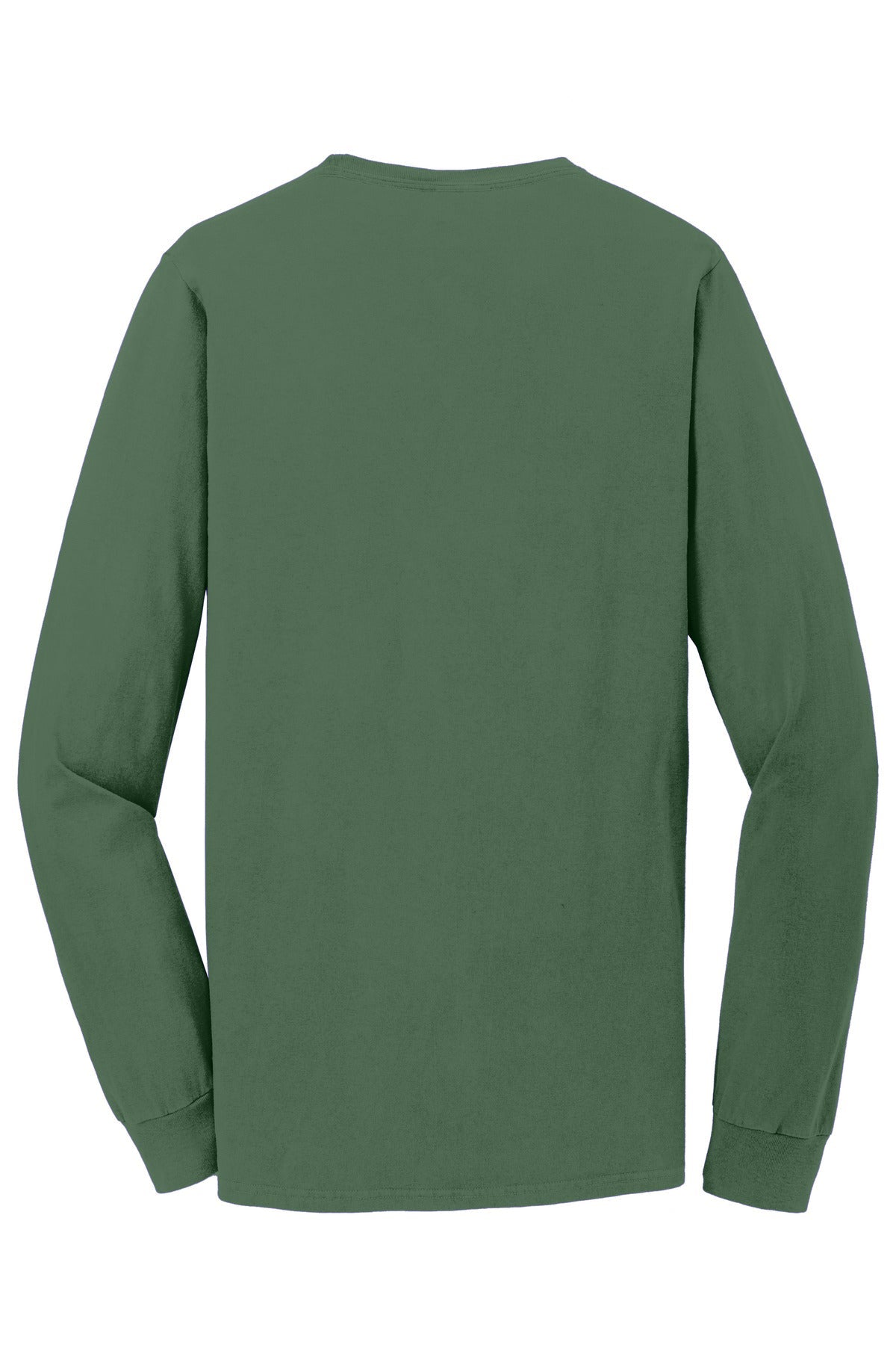 Rear View of Safari Port & Co Beach Wash Garment-Dyed Long Sleeve Tee PC099LS
