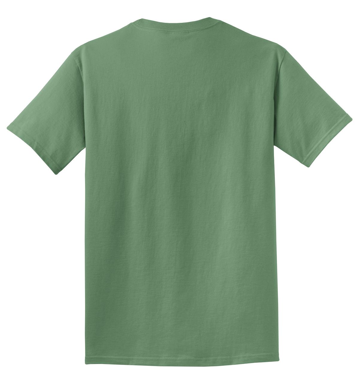 Rear View of Safari Port & Co Beach Wash Garment-Dyed Tee. PC099