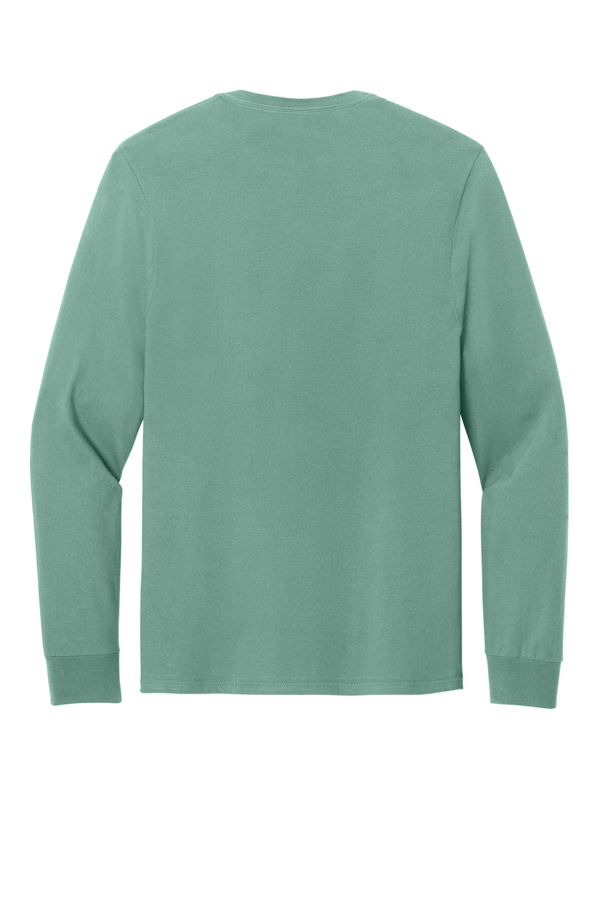 Rear View of Sage Jerzees Classics Unisex Cotton Long Sleeve T-Shirt 363L