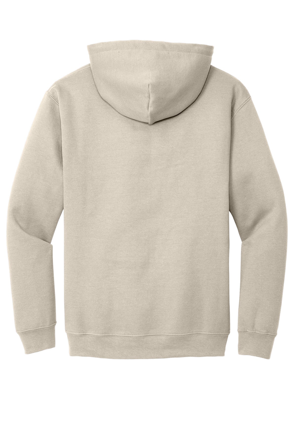 Rear View of Sand Gildan - Heavy Blend Hooded Sweatshirt. 18500