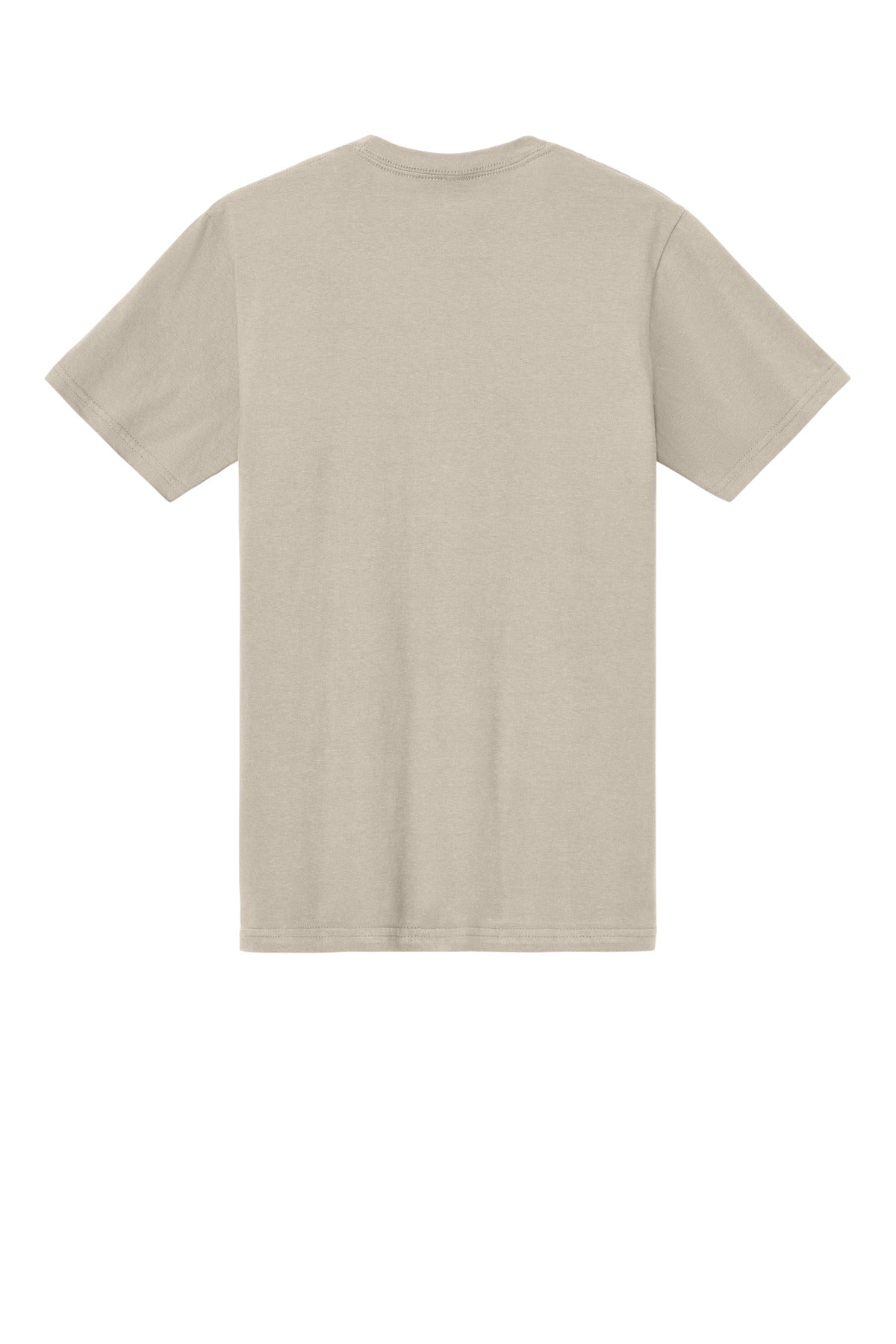 Rear View of Sand Gildan Softstyle Midweight Tee 65000