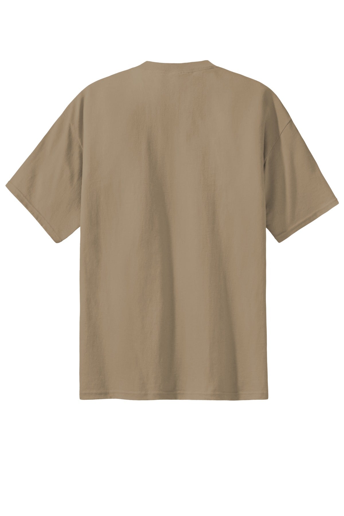 Rear View of Sand Port & Co Essential Tee. PC61