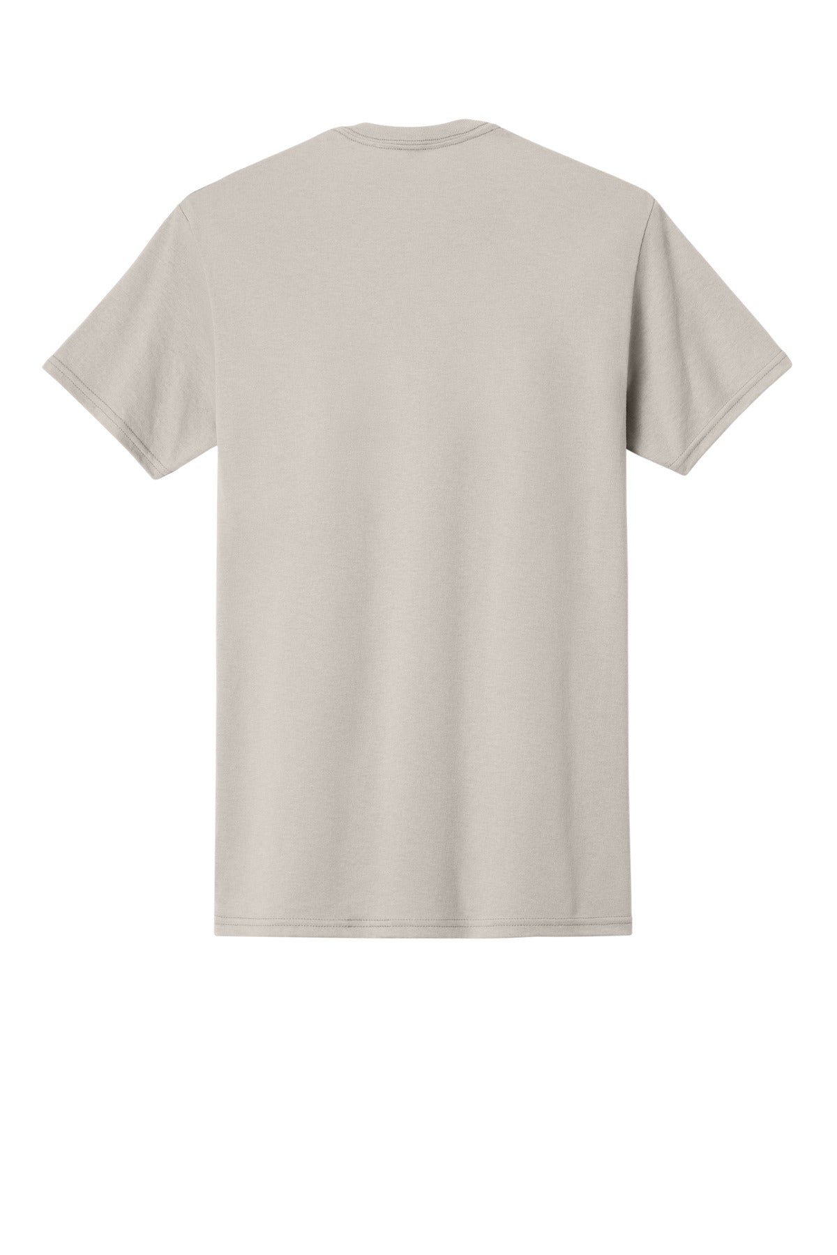 Rear View of Sandstone Jerzees - Dri-Power 50/50 Cotton/Poly T-Shirt. 29M
