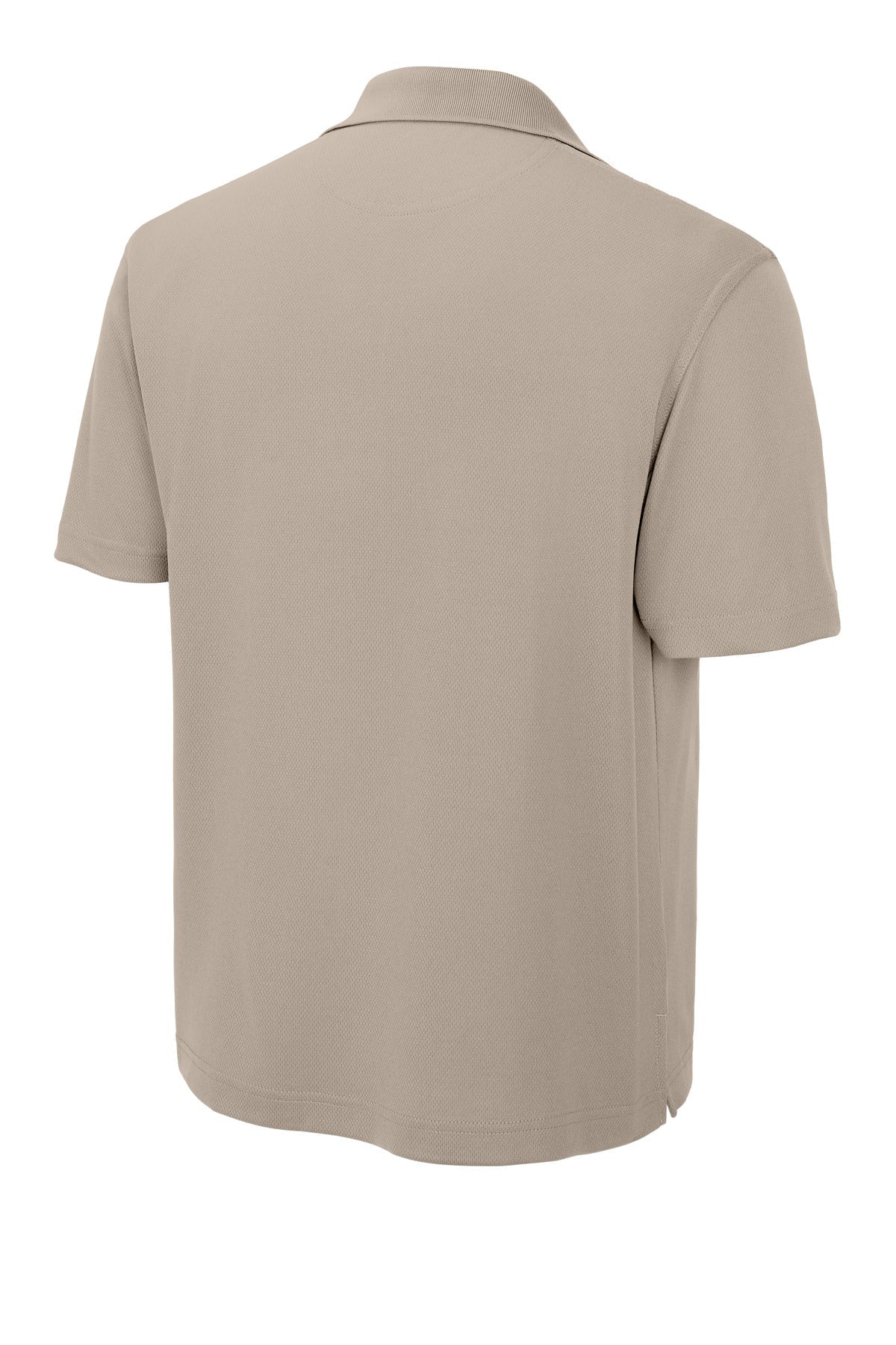 Rear View of Sandstone Sport-Tek Dri-Mesh Polo. K469