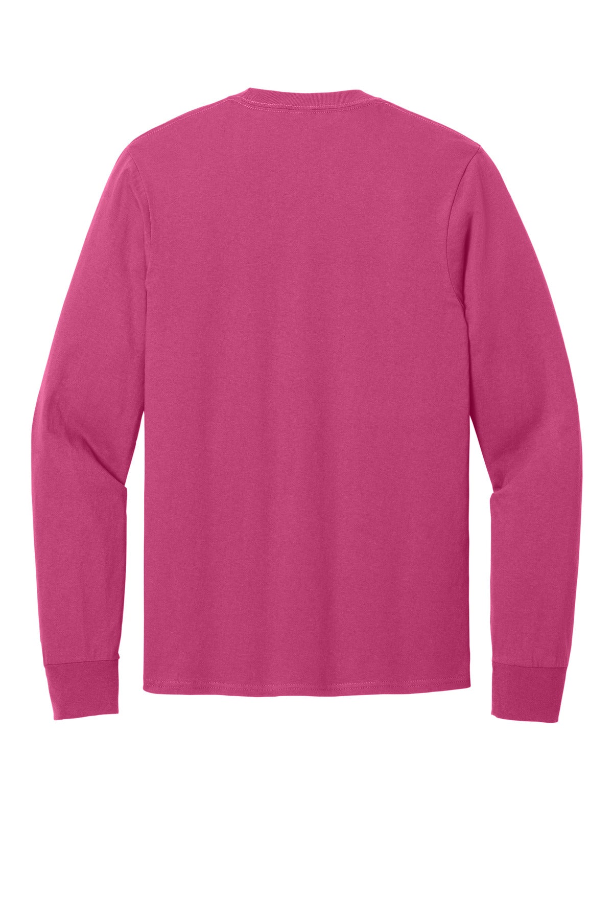 Rear View of Sangria Port & Co Long Sleeve Core Cotton Tee. PC54LS