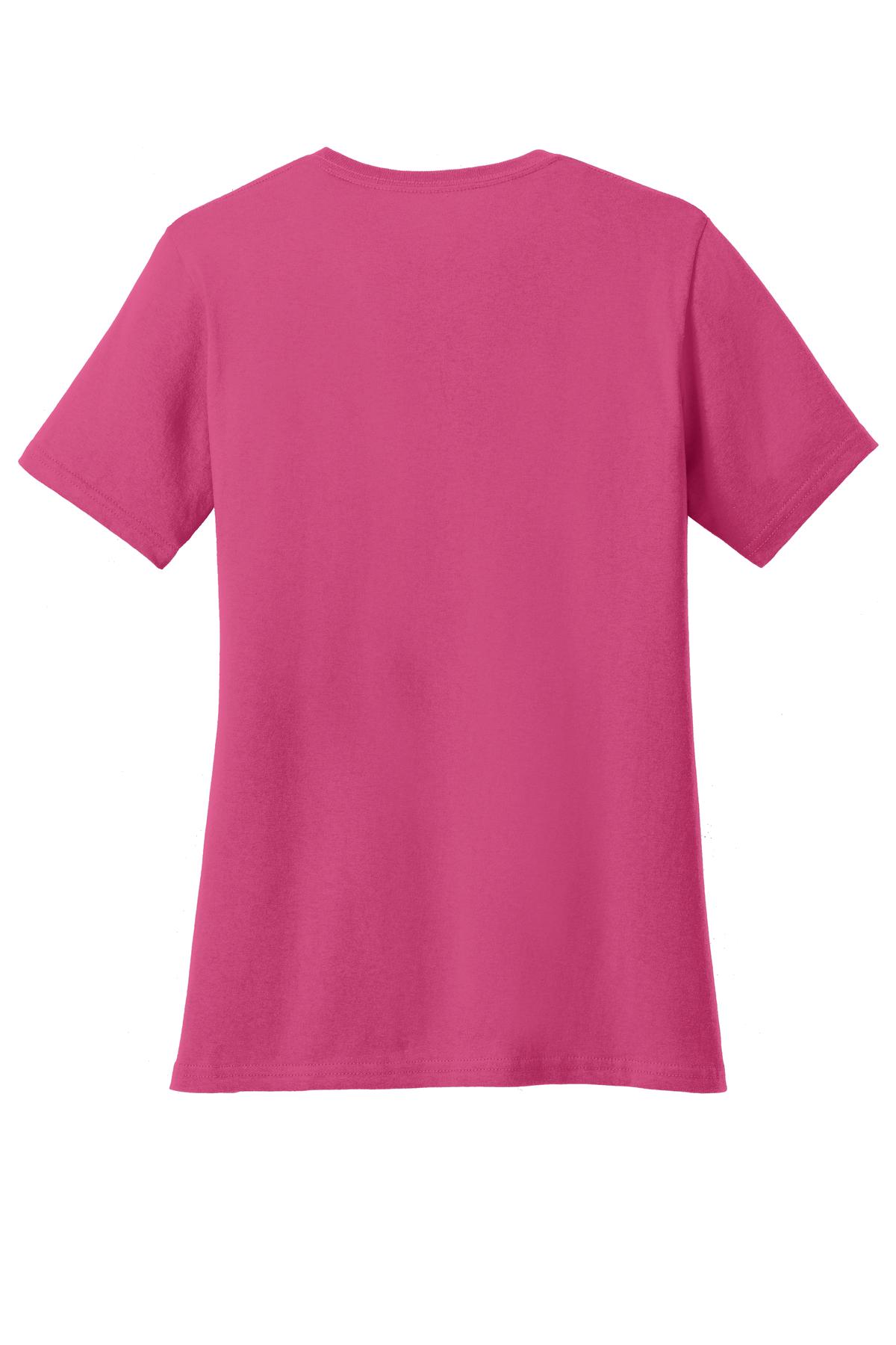 Rear View of Sangria Port & Co Women's Core Cotton Tee. LPC54