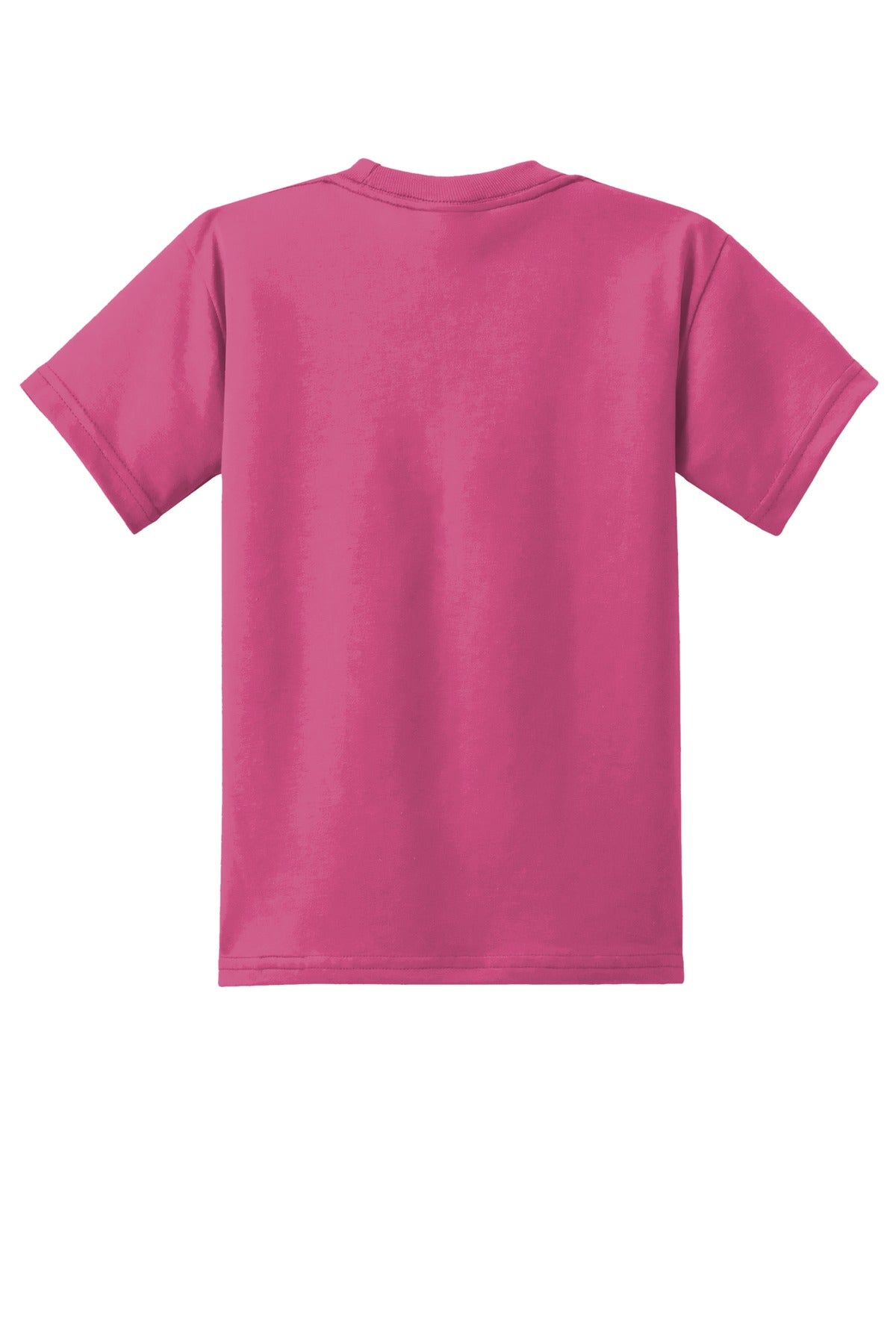 Rear View of Sangria Port & Co Youth Core Blend Tee. PC55Y