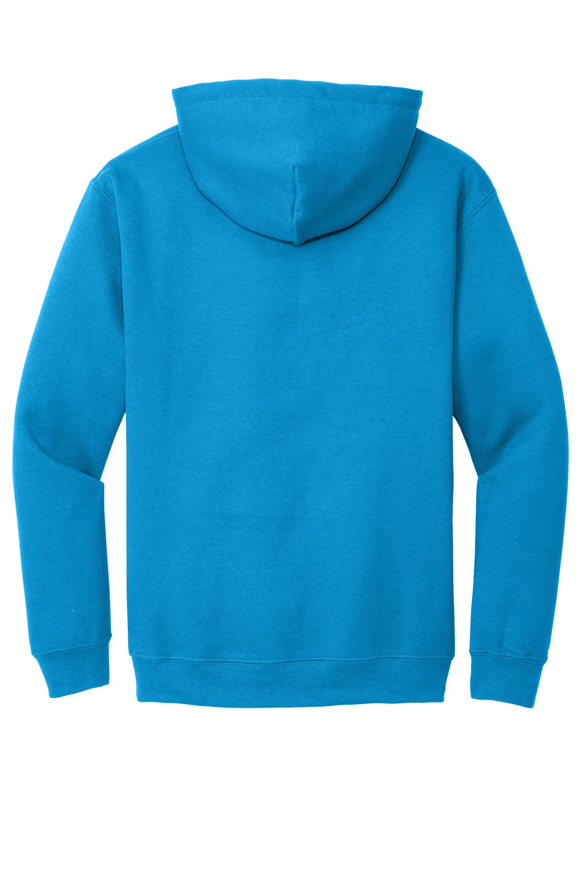 Rear View of Sapphire Gildan - Heavy Blend Hooded Sweatshirt. 18500