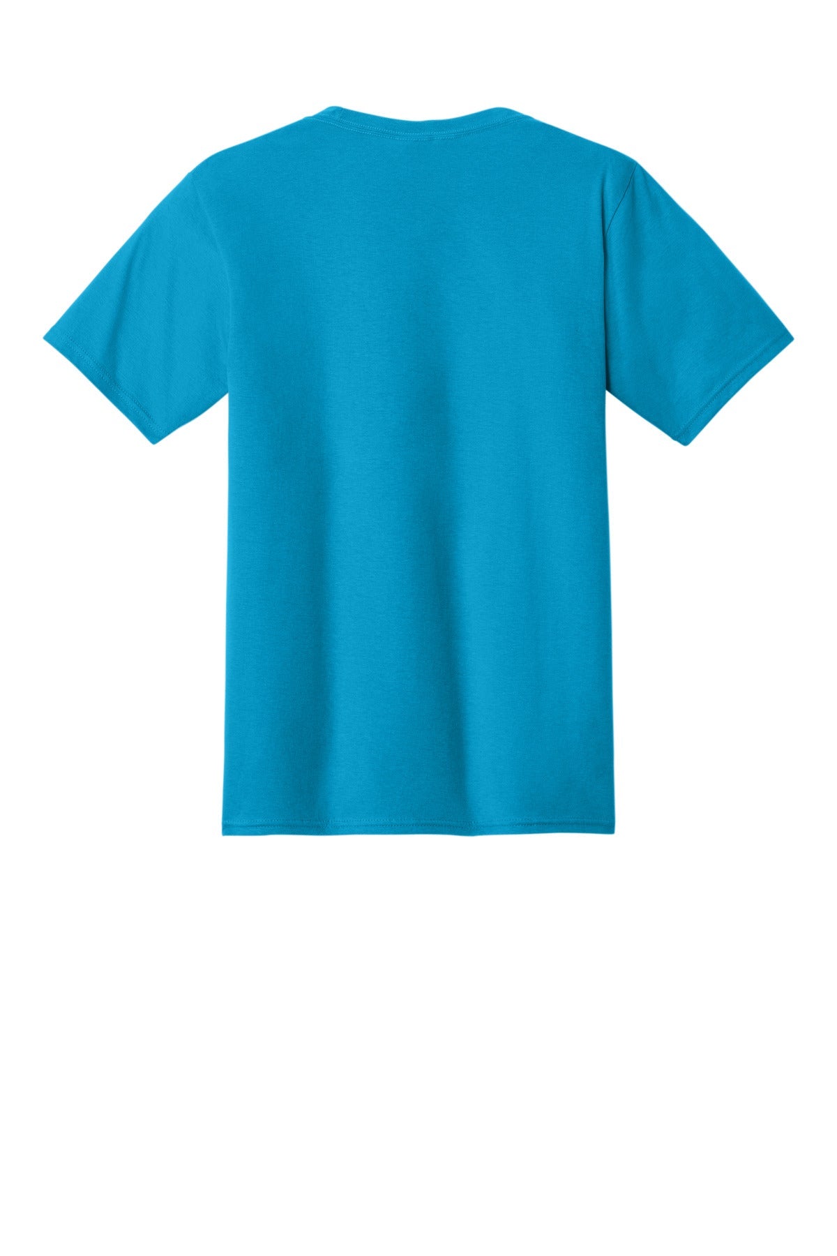 Rear View of Sapphire Port & Co Fan Favorite Tee. PC450