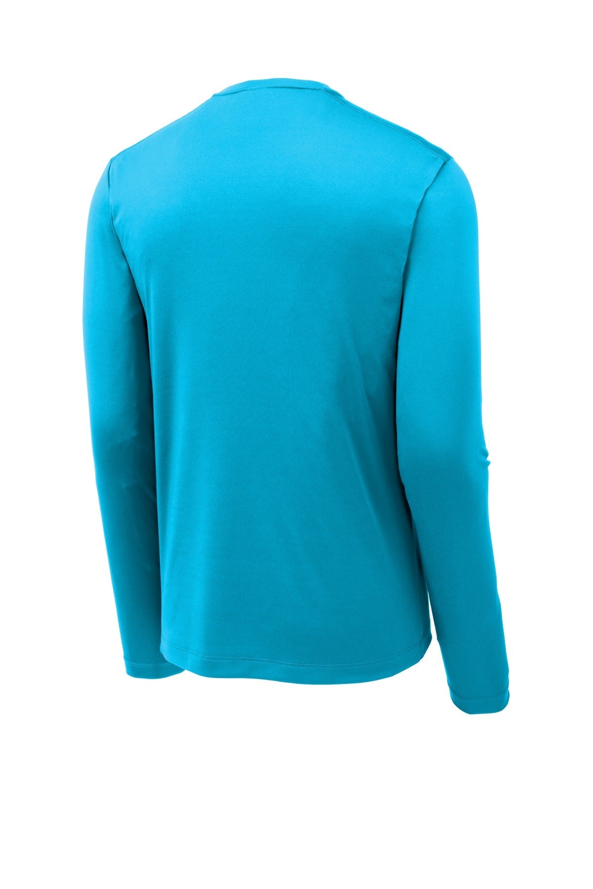 Rear View of Sapphire Sport-Tek Posi-UV Pro Long Sleeve Tee. ST420LS