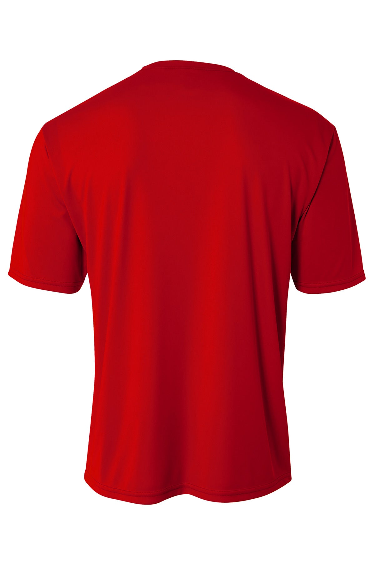 Rear View of Scarlet A4 Youth Cooling Performance Short Sleeve Tee A4NB3142