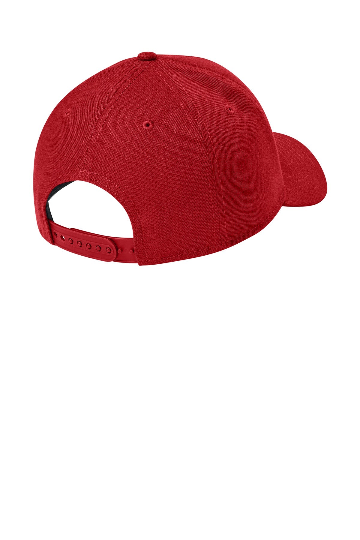 Rear View of Scarlet New Era A-Frame Snapback Cap NE211