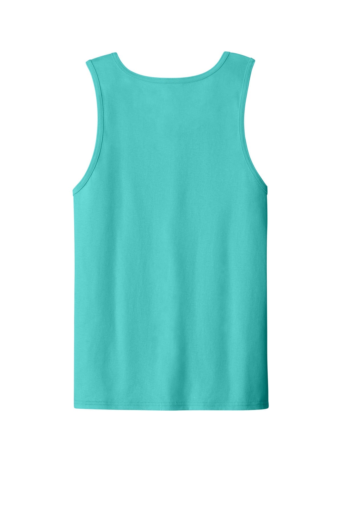 Rear View of ScubaBlue Jerzees Classics Unisex Cotton Tank 363TK