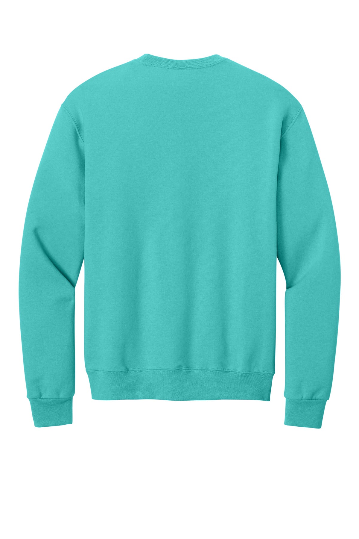 Rear View of ScubaBlue Jerzees - NuBlend Crewneck Sweatshirt. 562M