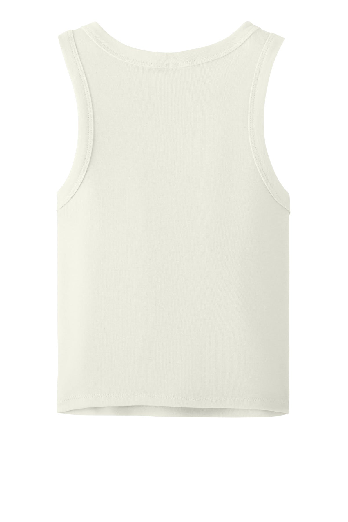 Rear View of SdNatBlend BELLA+CANVAS Women's Micro Rib Racer Tank BC1019