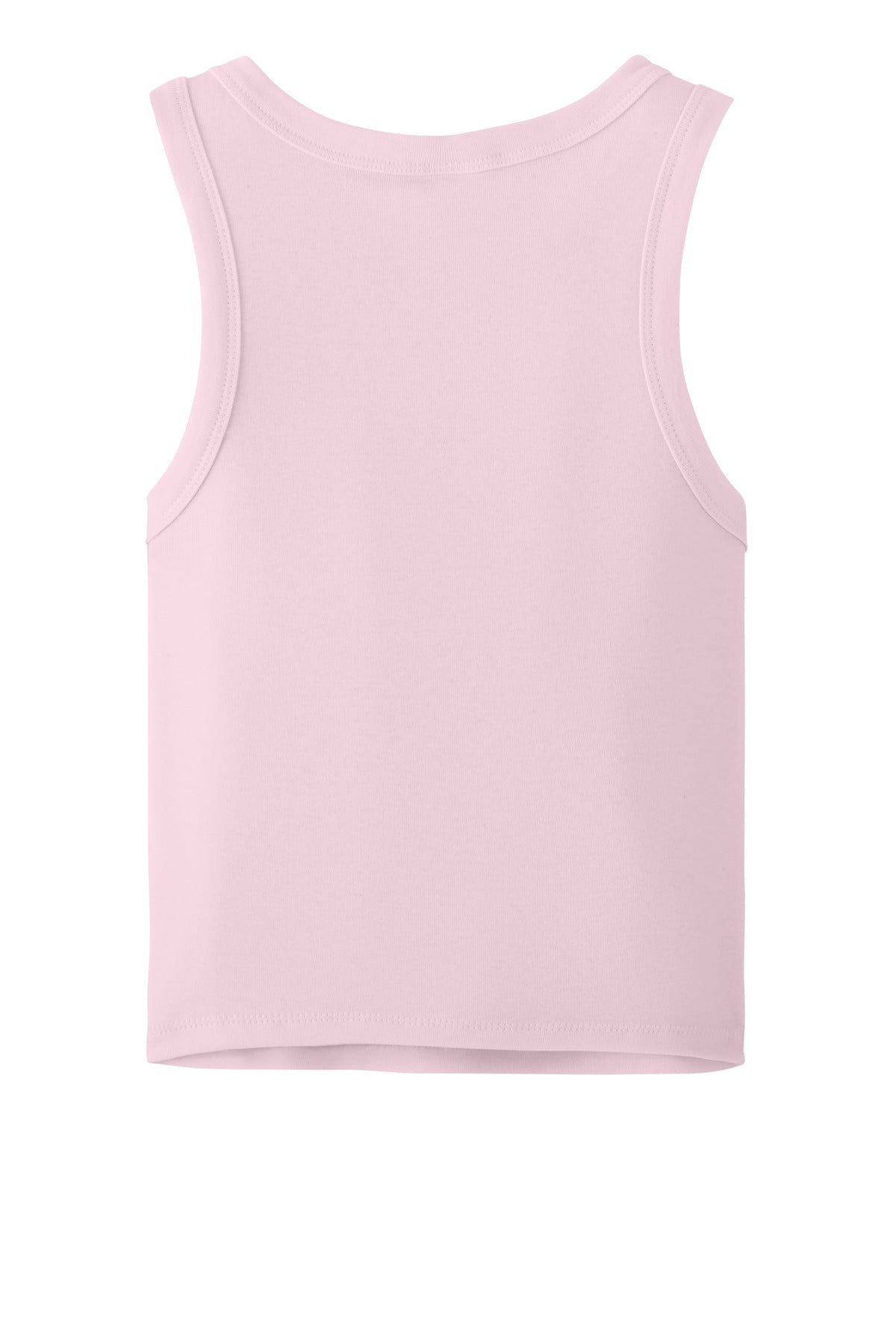 Rear View of SdPnkBlend BELLA+CANVAS Women's Micro Rib Racer Tank BC1019