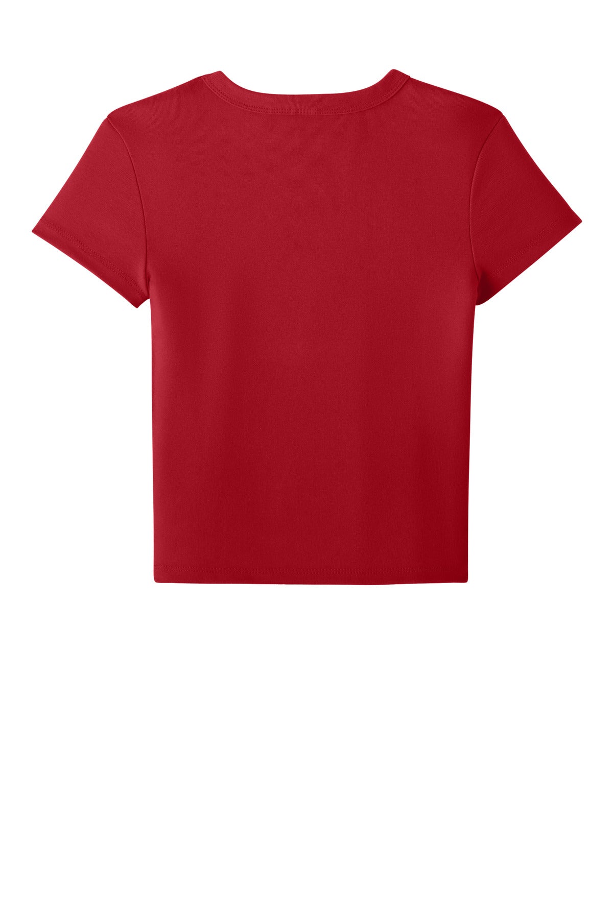 Rear View of SdRedBlend BELLA+CANVAS Women's Micro Rib Baby Tee BC1010
