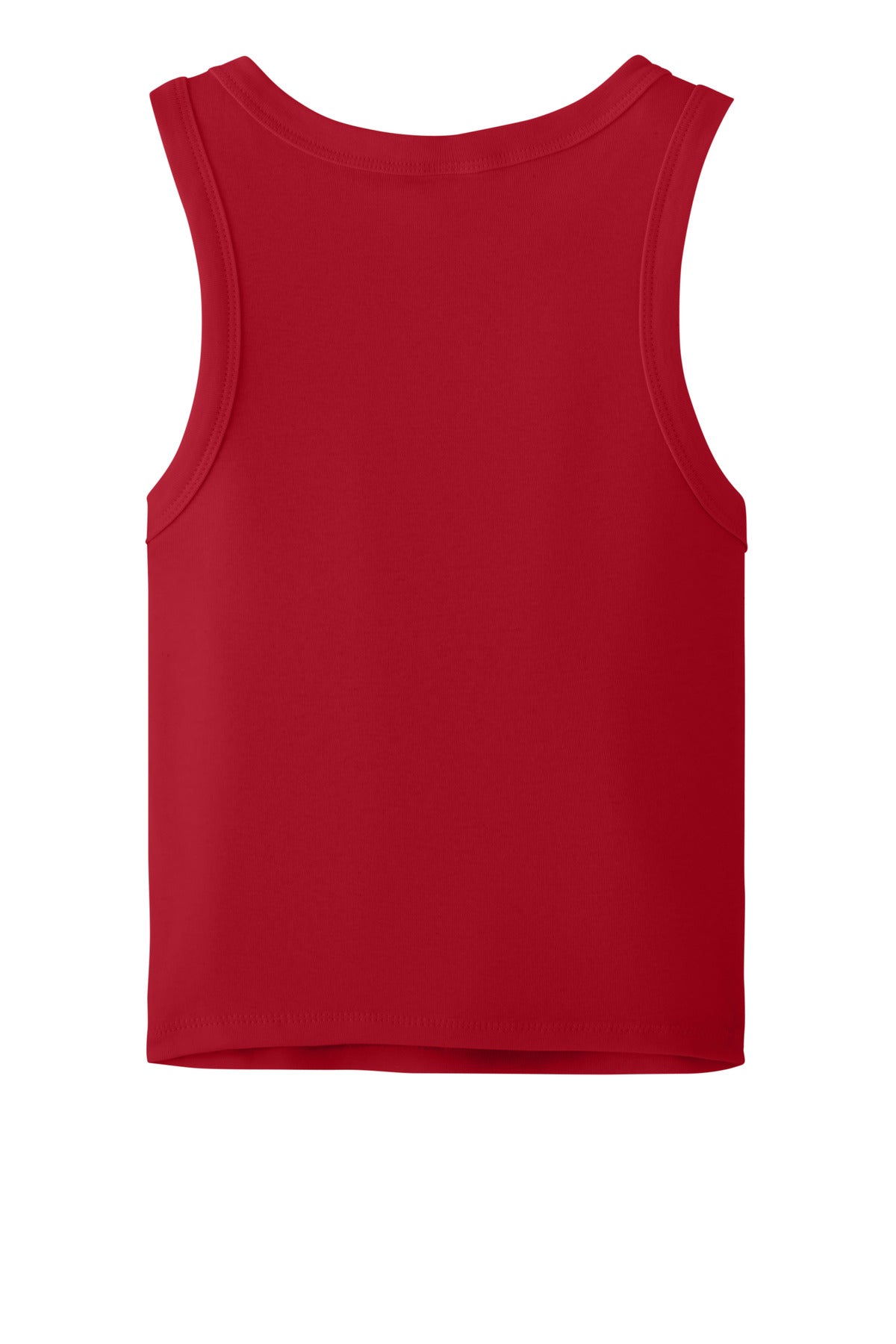 Rear View of SdRedBlend BELLA+CANVAS Women's Micro Rib Racer Tank BC1019