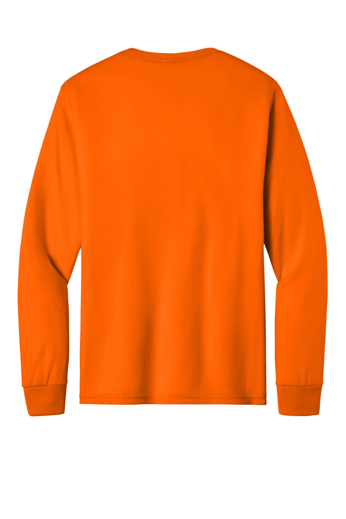 Rear View of SftyOrg Jerzees Dri-Power 100% Polyester Long Sleeve T-Shirt 21LS