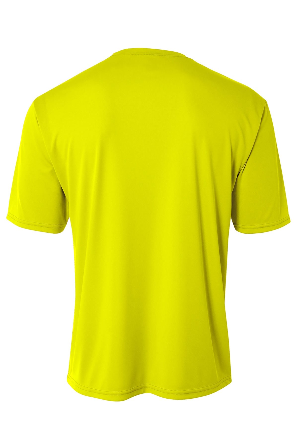 Rear View of SftyYellow A4 Cooling Performance Short Sleeve Tee A4N3142