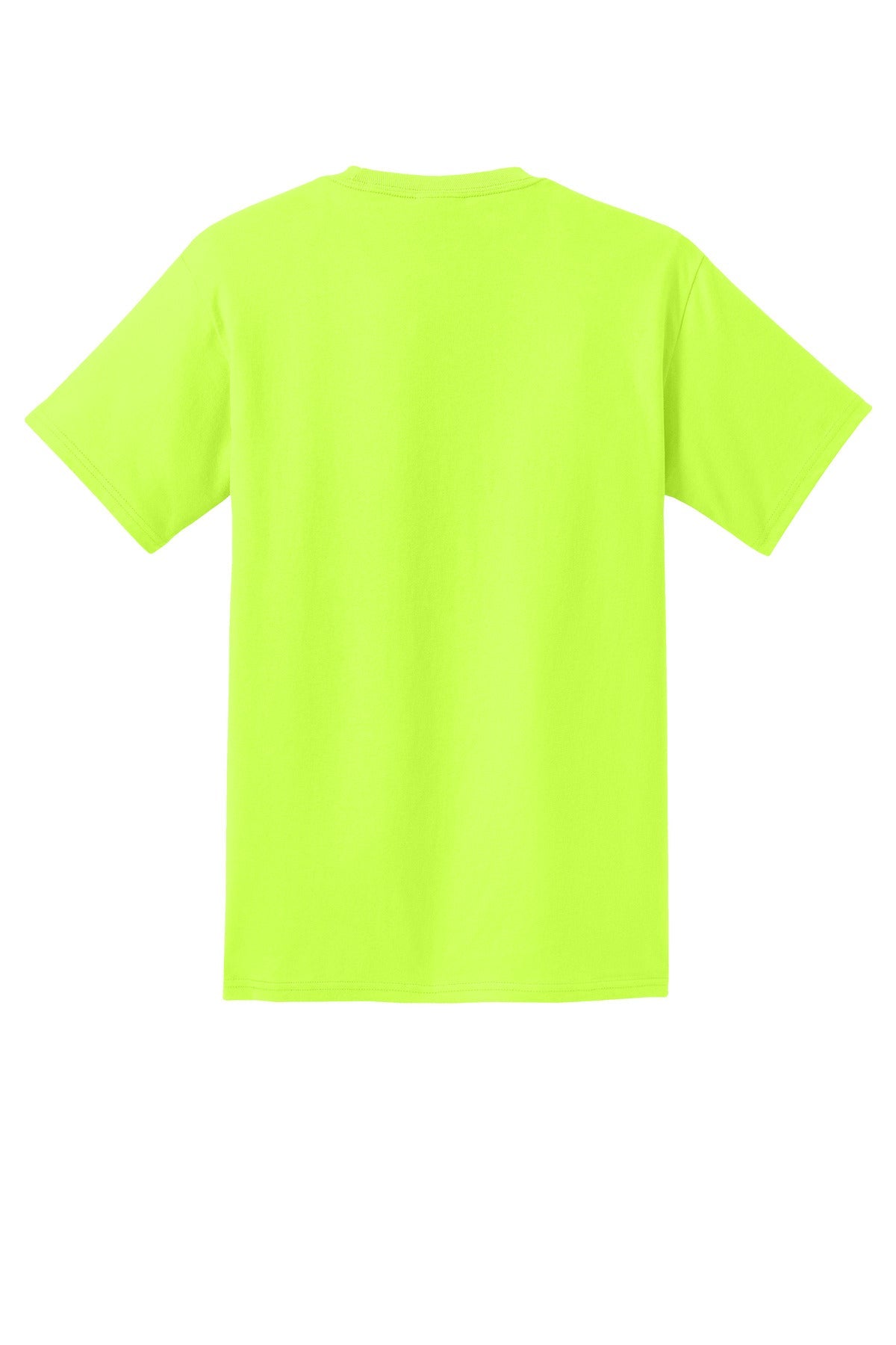 Rear View of SGreen Port & Co Essential Pocket Tee. PC61P