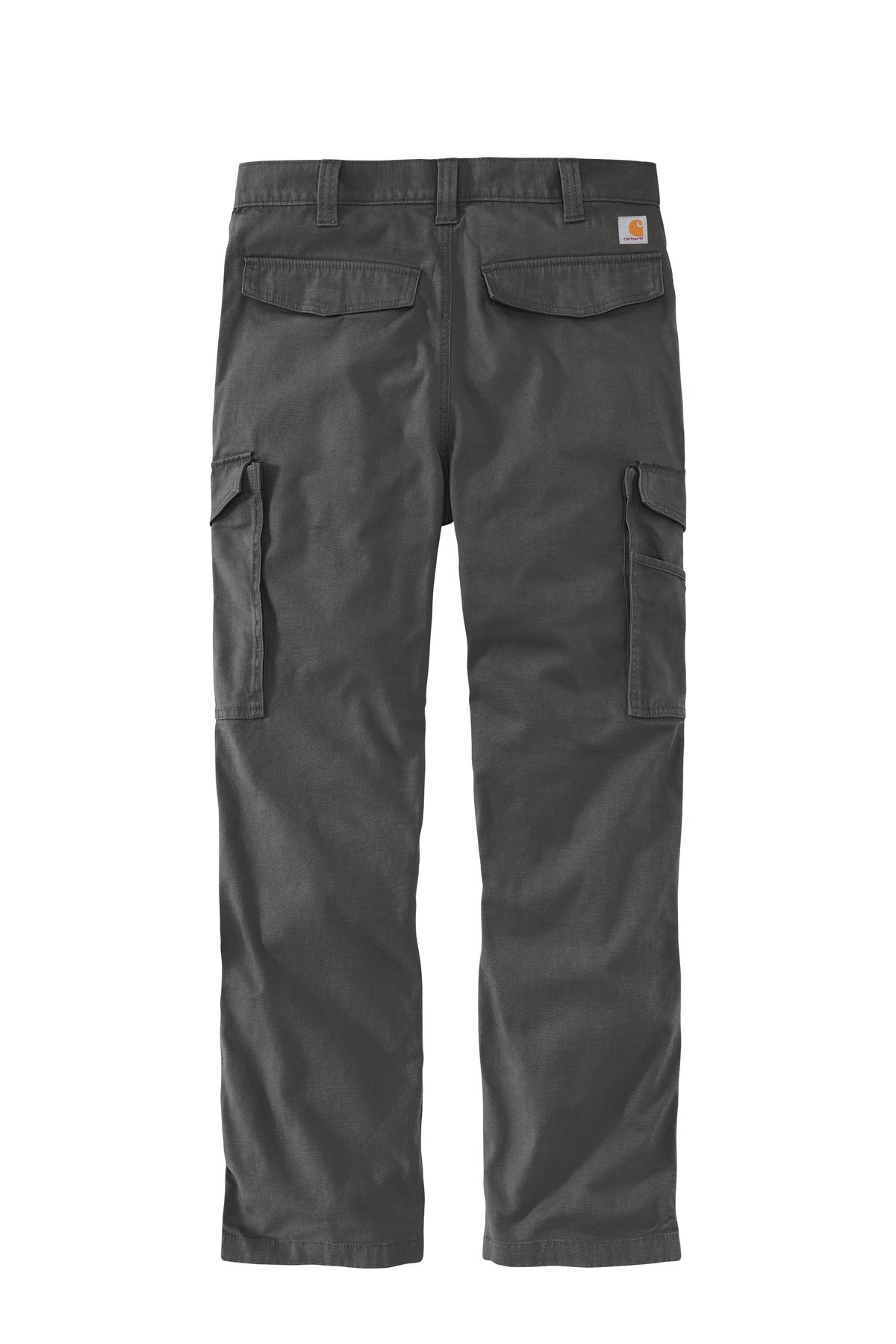 Rear View of Shadow Grey Carhartt Rugged Flex Rigby Cargo Pant CT103574