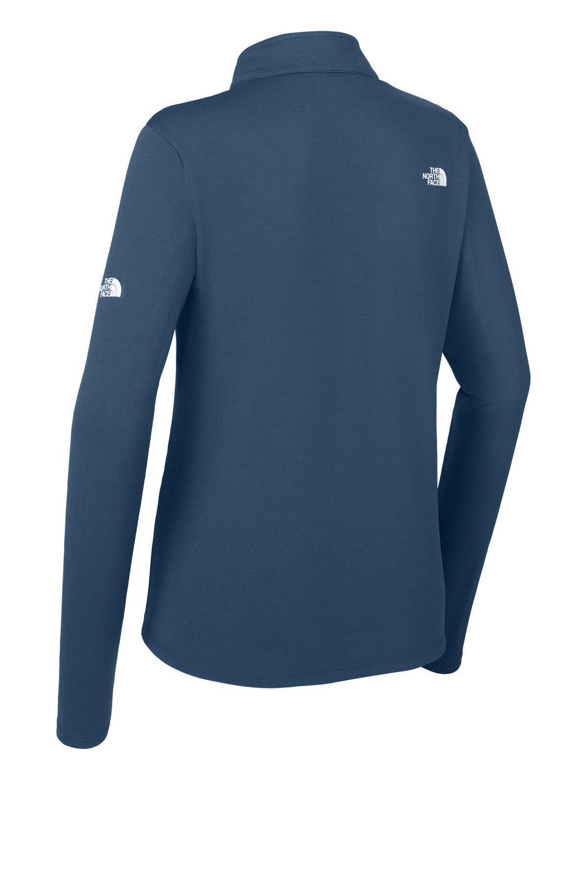 Rear View of ShadyBlue The North Face Women's Ambition 1/4-Zip NF0A8ENQ