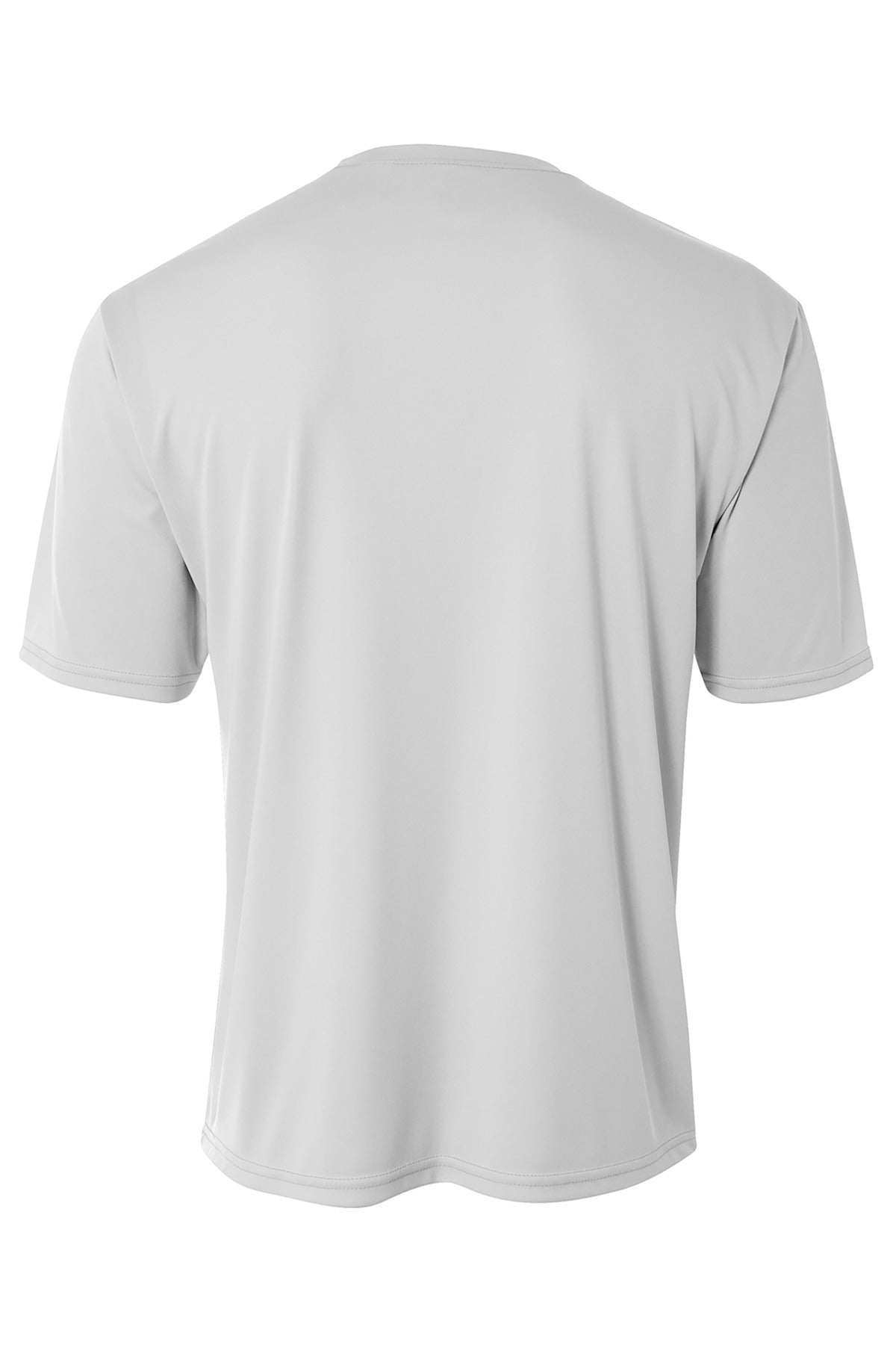 Rear View of Silver A4 Cooling Performance Short Sleeve Tee A4N3142