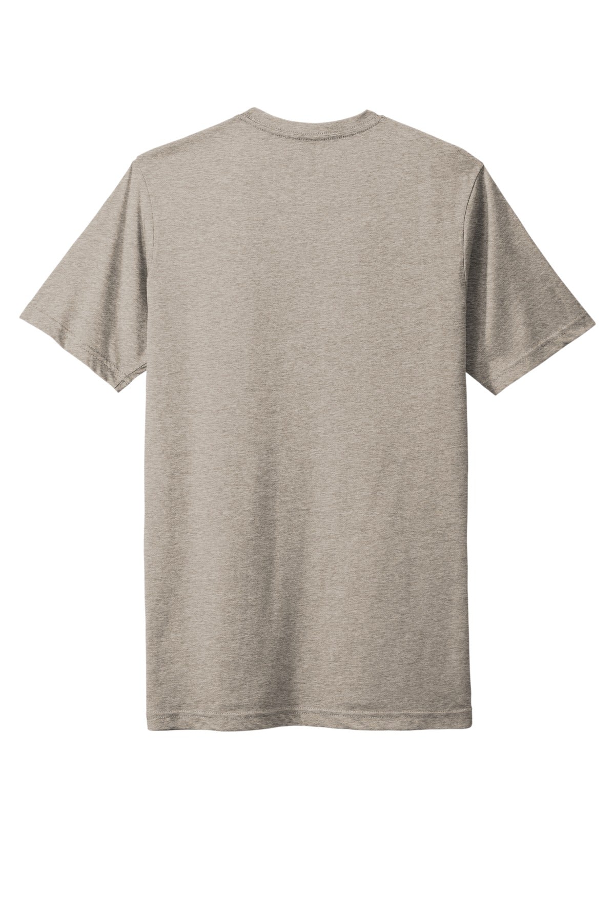 Rear View of Silver Next Level Apparel Adult Poly/Cotton Tee. NL6200