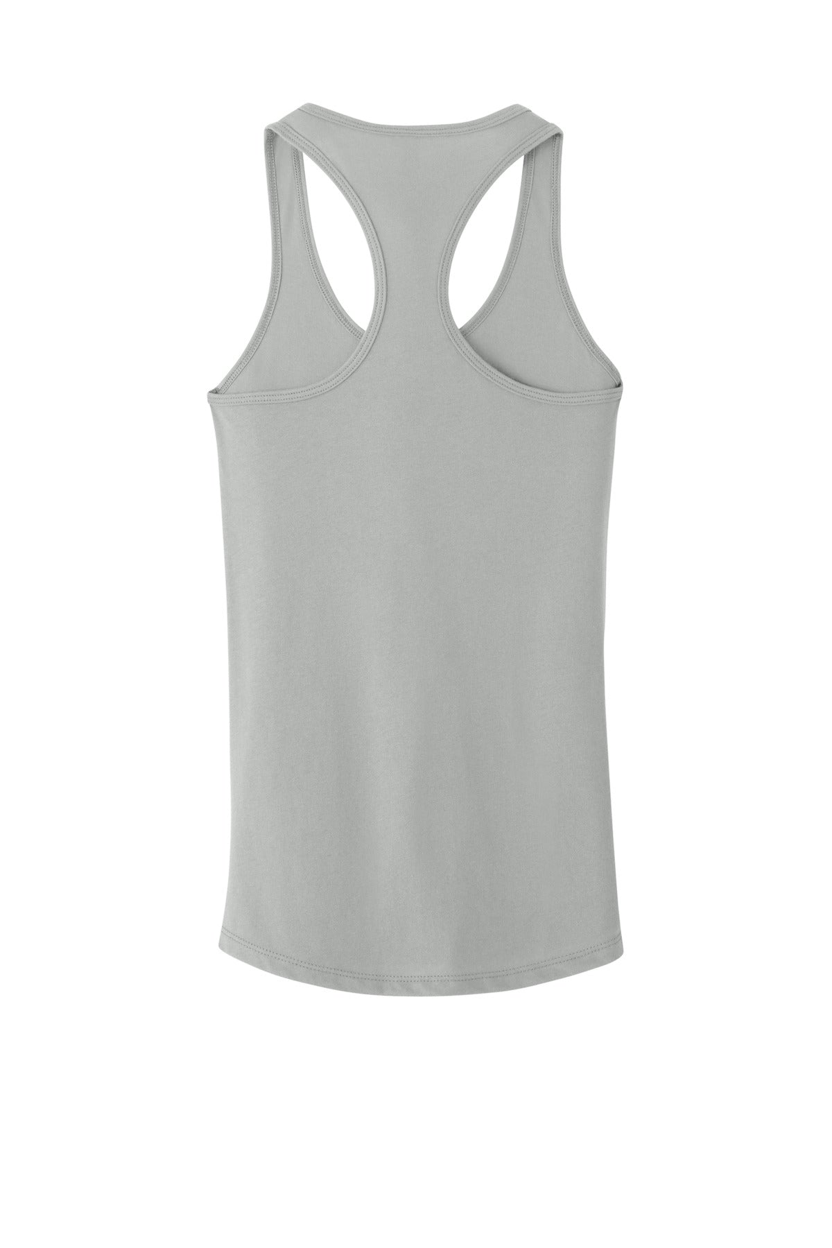 Rear View of Silver Next Level Apparel Women's Ideal Racerback Tank NL1533