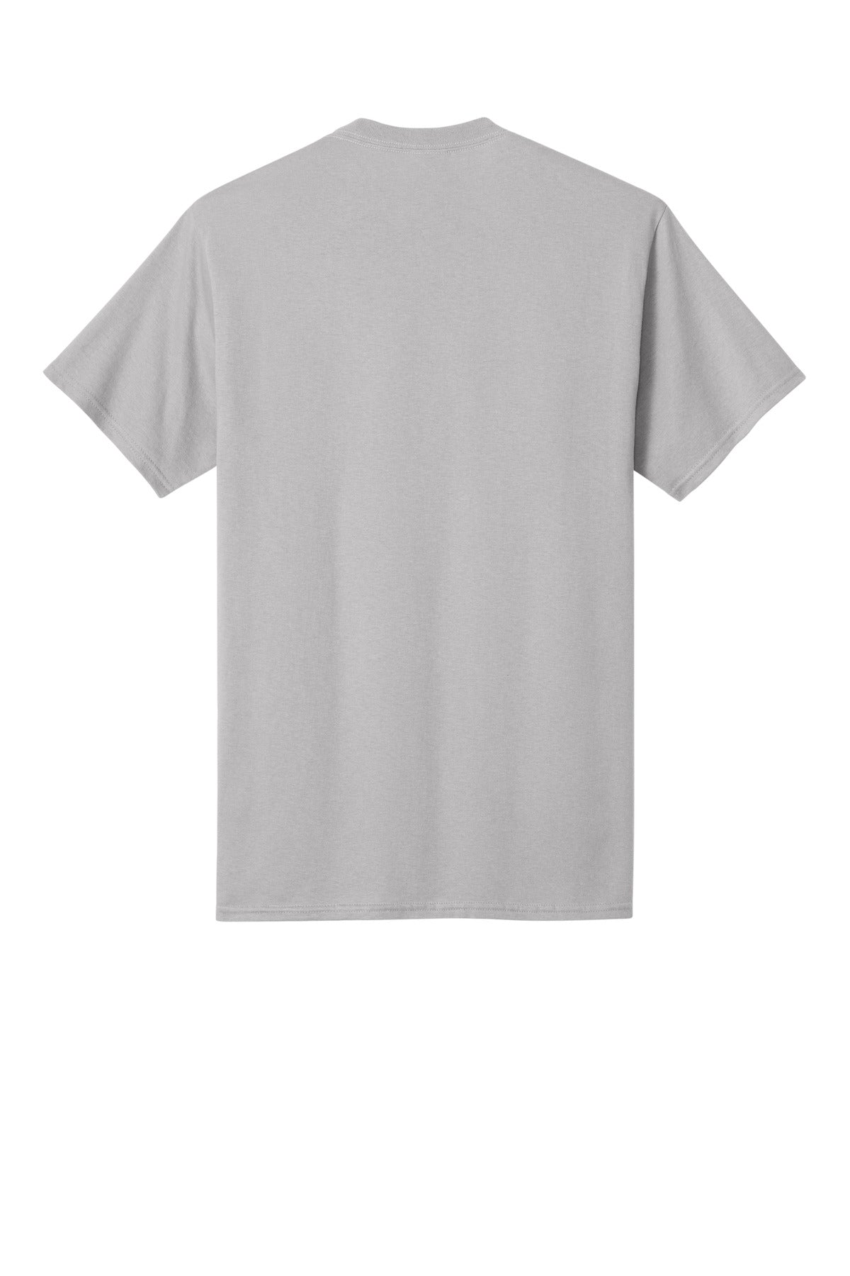 Rear View of Silver Port & Co Core Cotton Tee. PC54