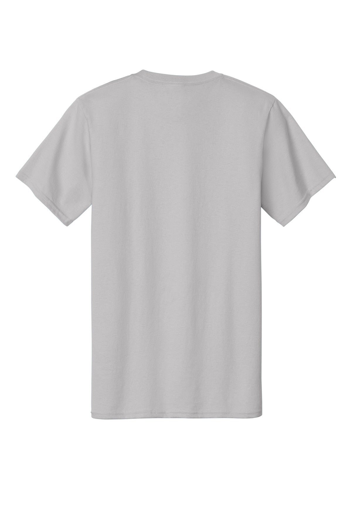 Rear View of Silver Port & Co Essential Tee. PC61