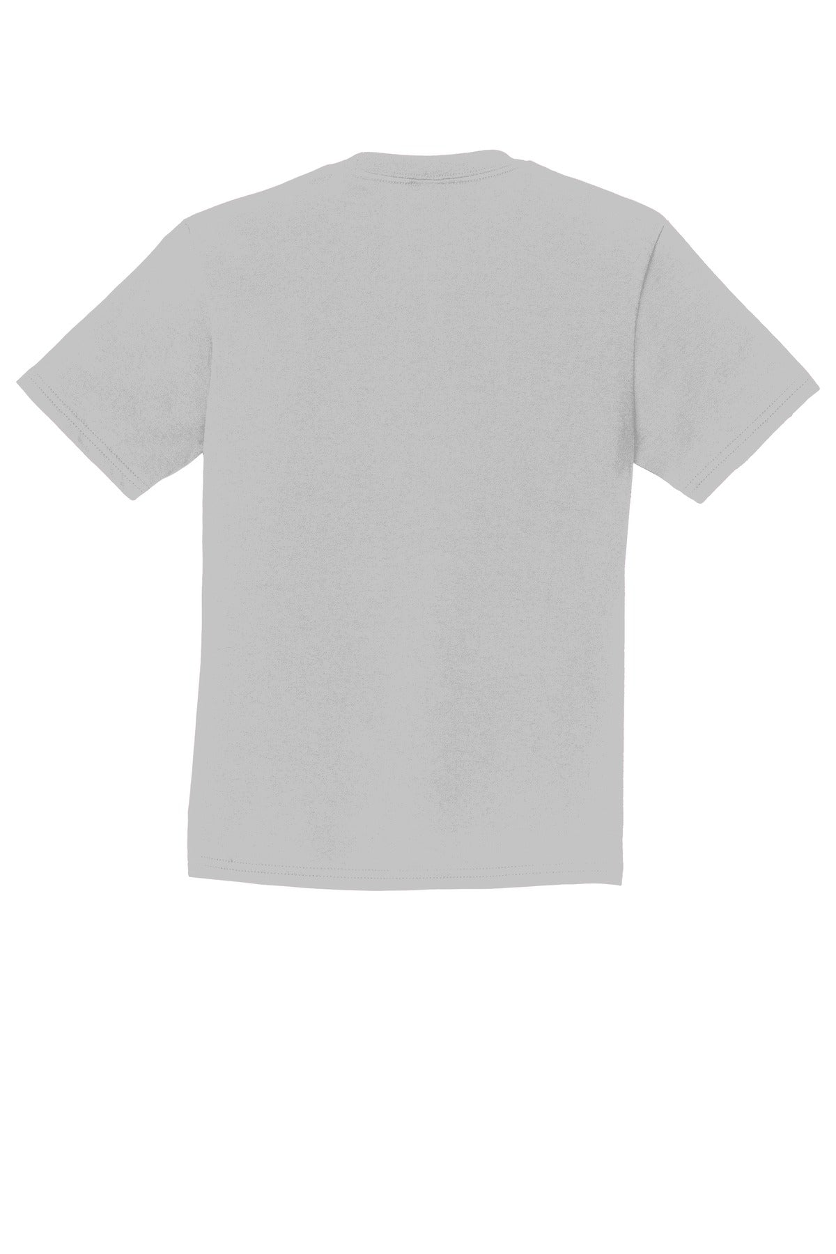 Rear View of Silver Port & Co Youth Fan Favorite Tee. PC450Y