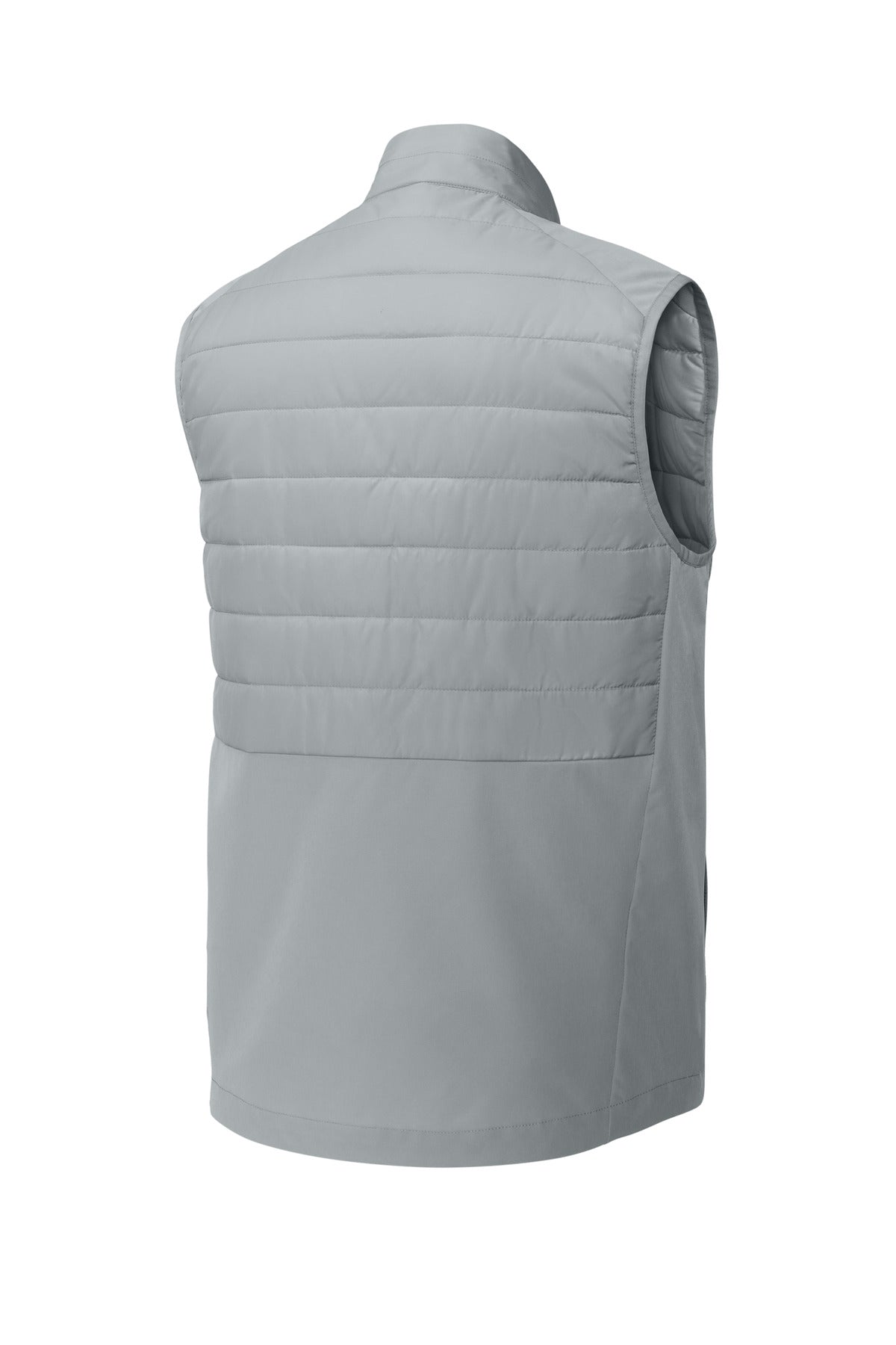 Rear View of Silver Sport-Tek Teknical Hybrid Vest ST941