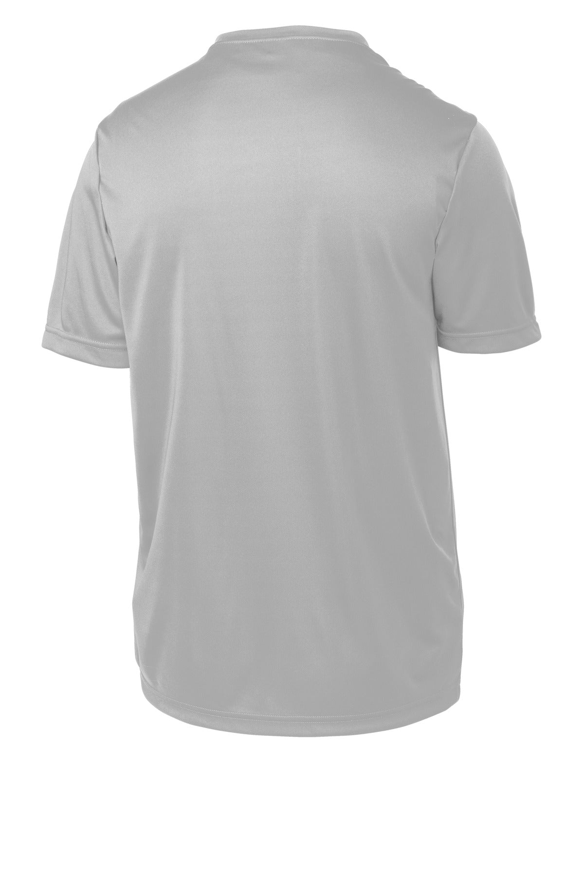 Rear View of Silver Sport-Tek Youth PosiCharge Competitor Tee. YST350
