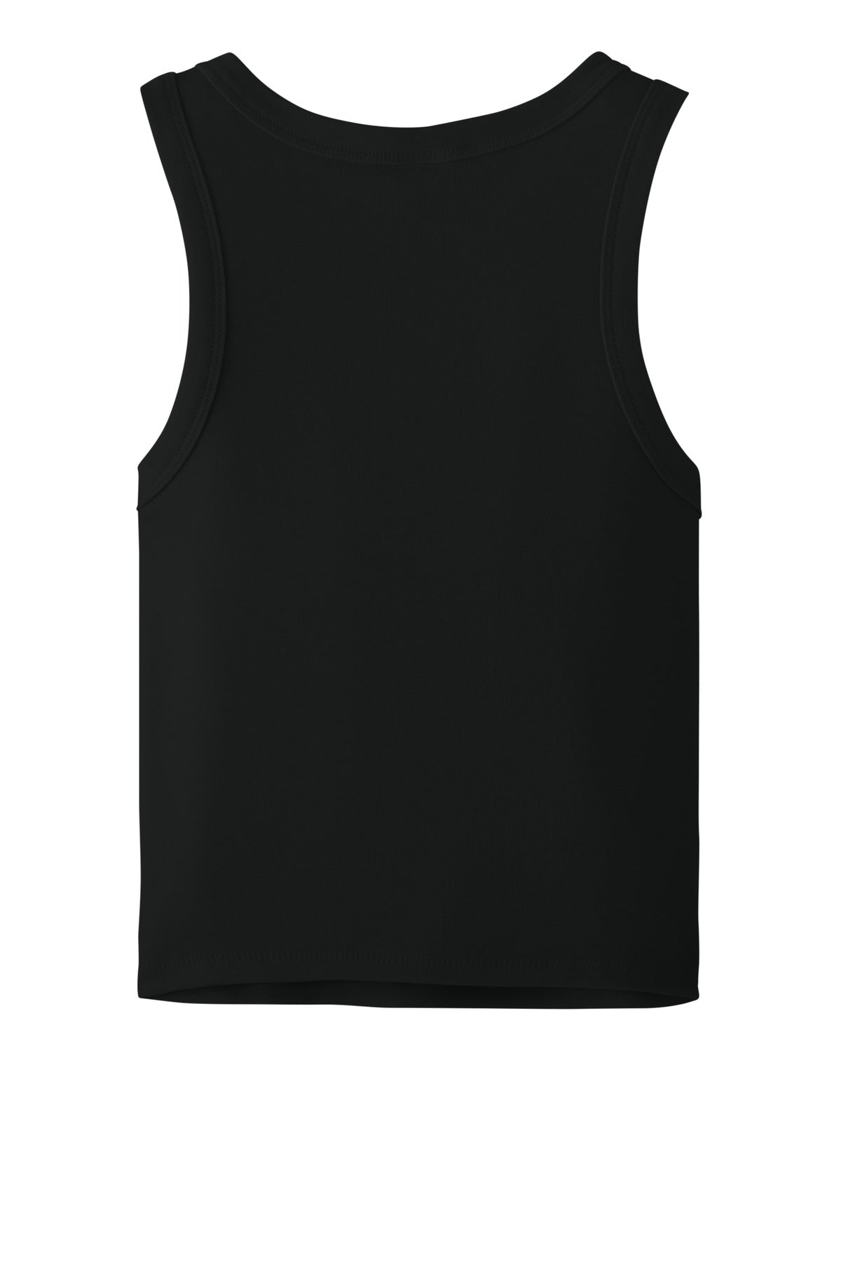 Rear View of SldBkBlend BELLA+CANVAS Women's Micro Rib Racer Tank BC1019