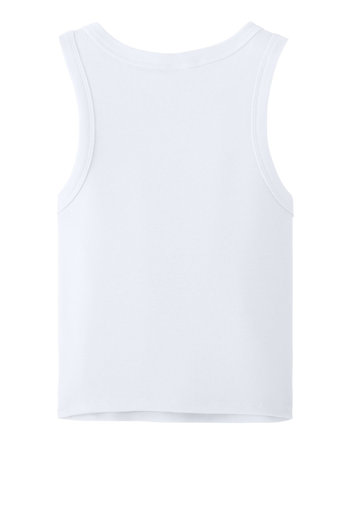 Rear View of SldWhBlend BELLA+CANVAS Women's Micro Rib Racer Tank BC1019