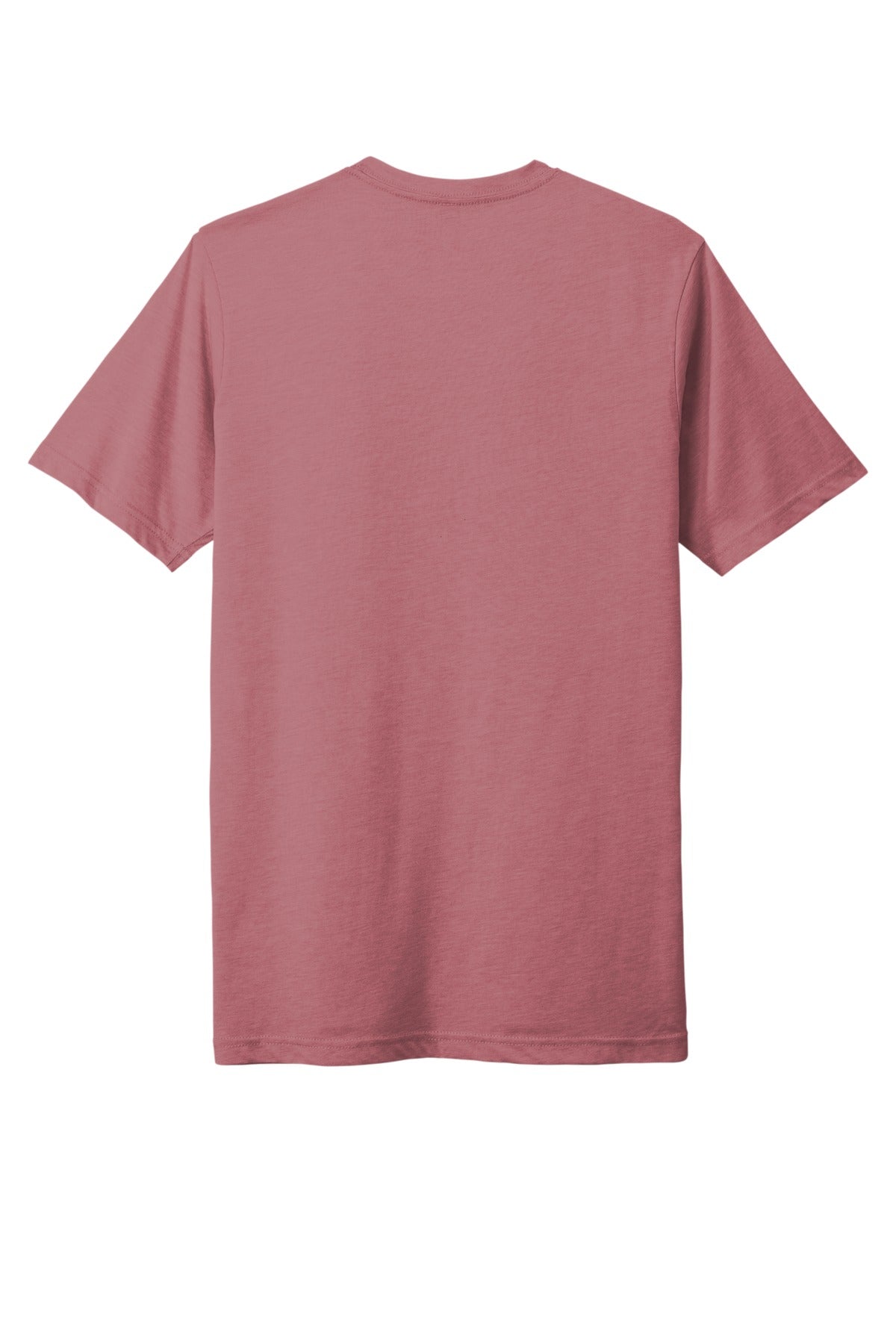 Rear View of SmkPaprika Next Level Apparel Adult Poly/Cotton Tee. NL6200