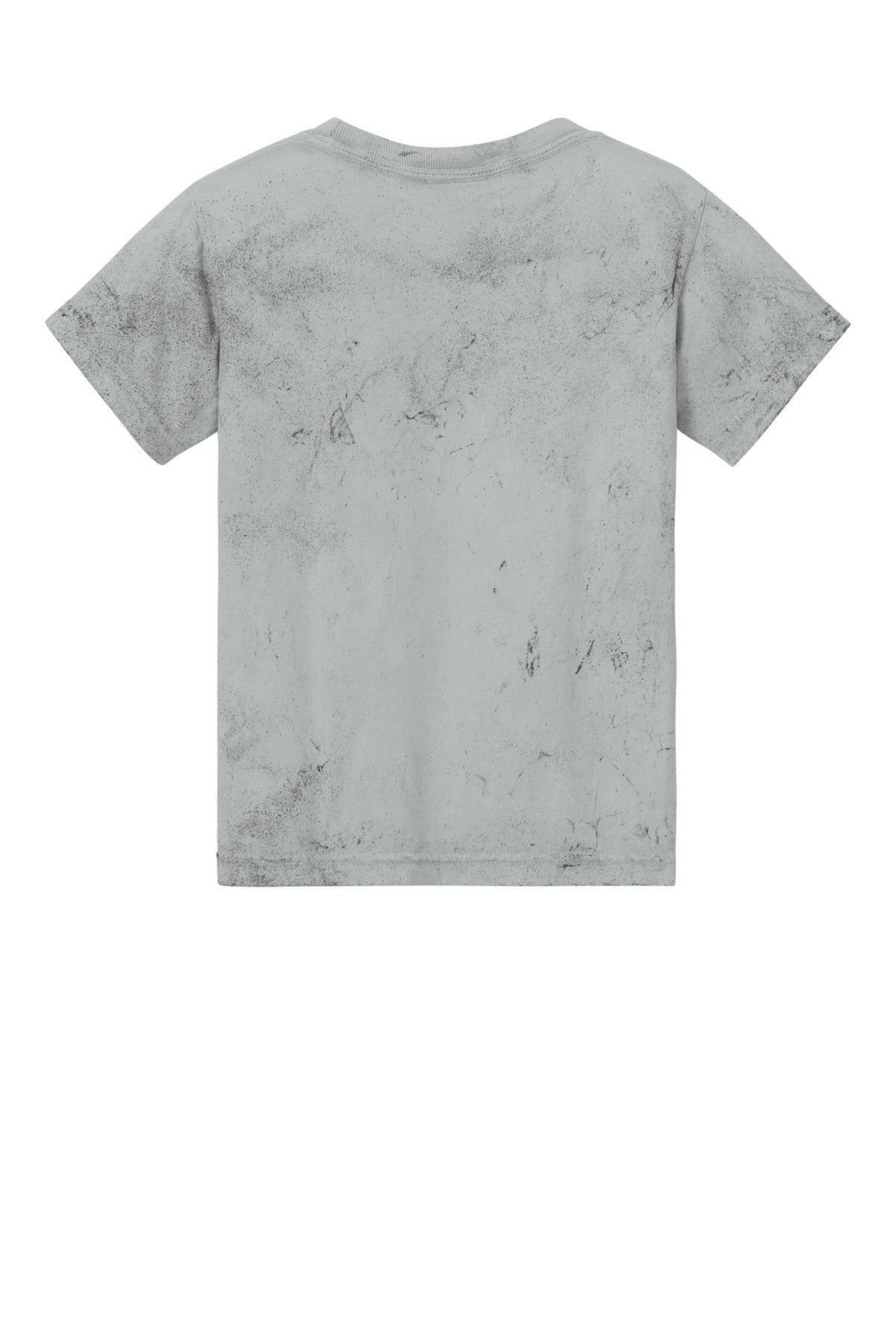 Rear View of Smoke Comfort Colors Youth Heavyweight Color Blast Tee 1745Y