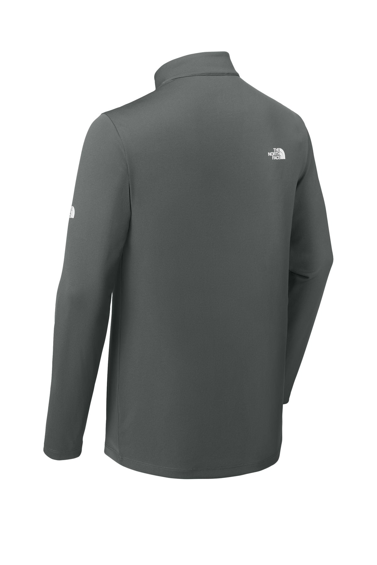 Rear View of SmokedPrGy The North Face Ambition 1/4-Zip NF0A8ENR