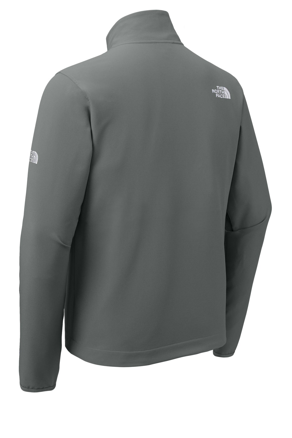 Rear View of SmokedPrGy The North Face Edge Stretch Soft Shell Jacket NF0A8ENN