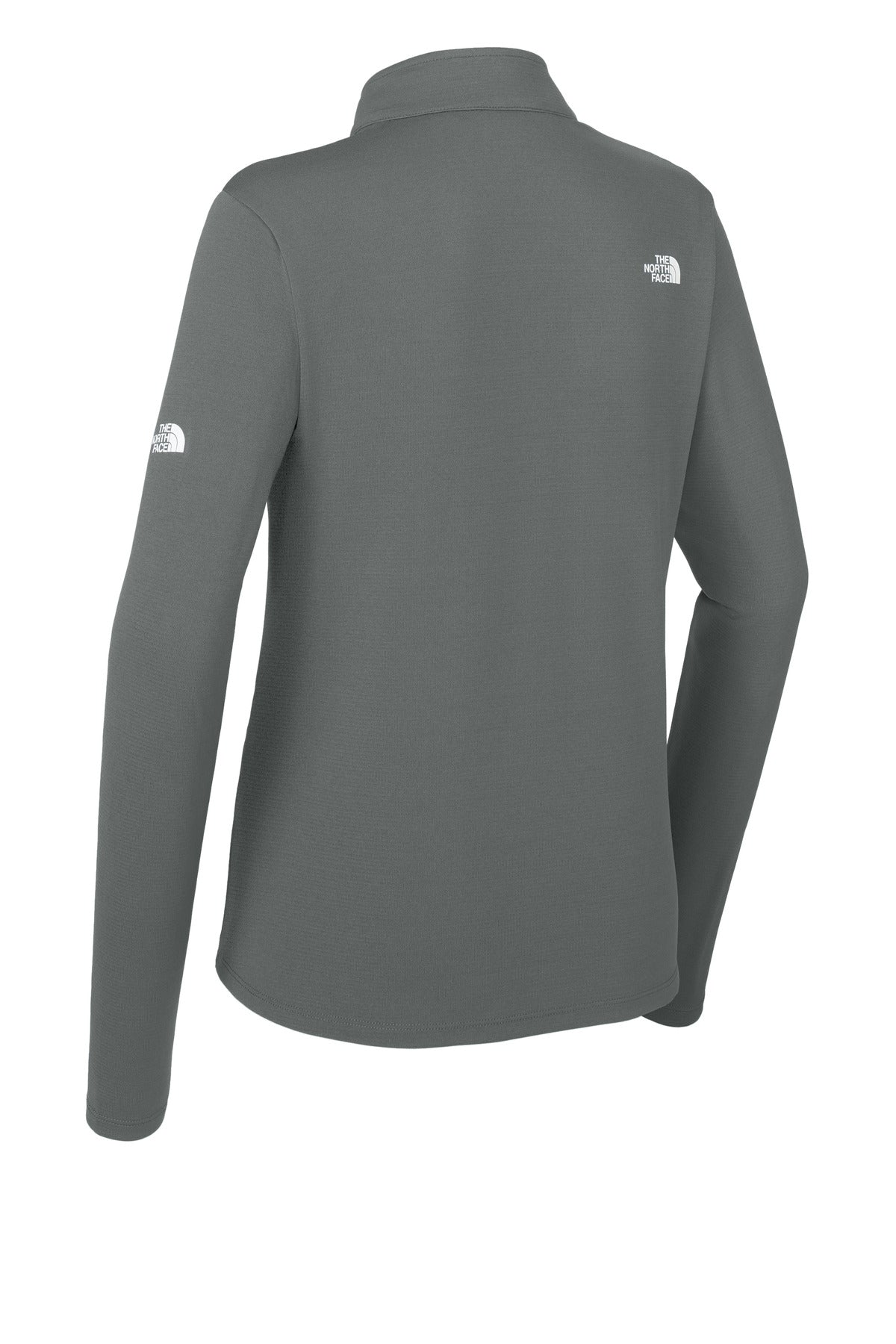 Rear View of SmokedPrGy The North Face Women's Ambition 1/4-Zip NF0A8ENQ